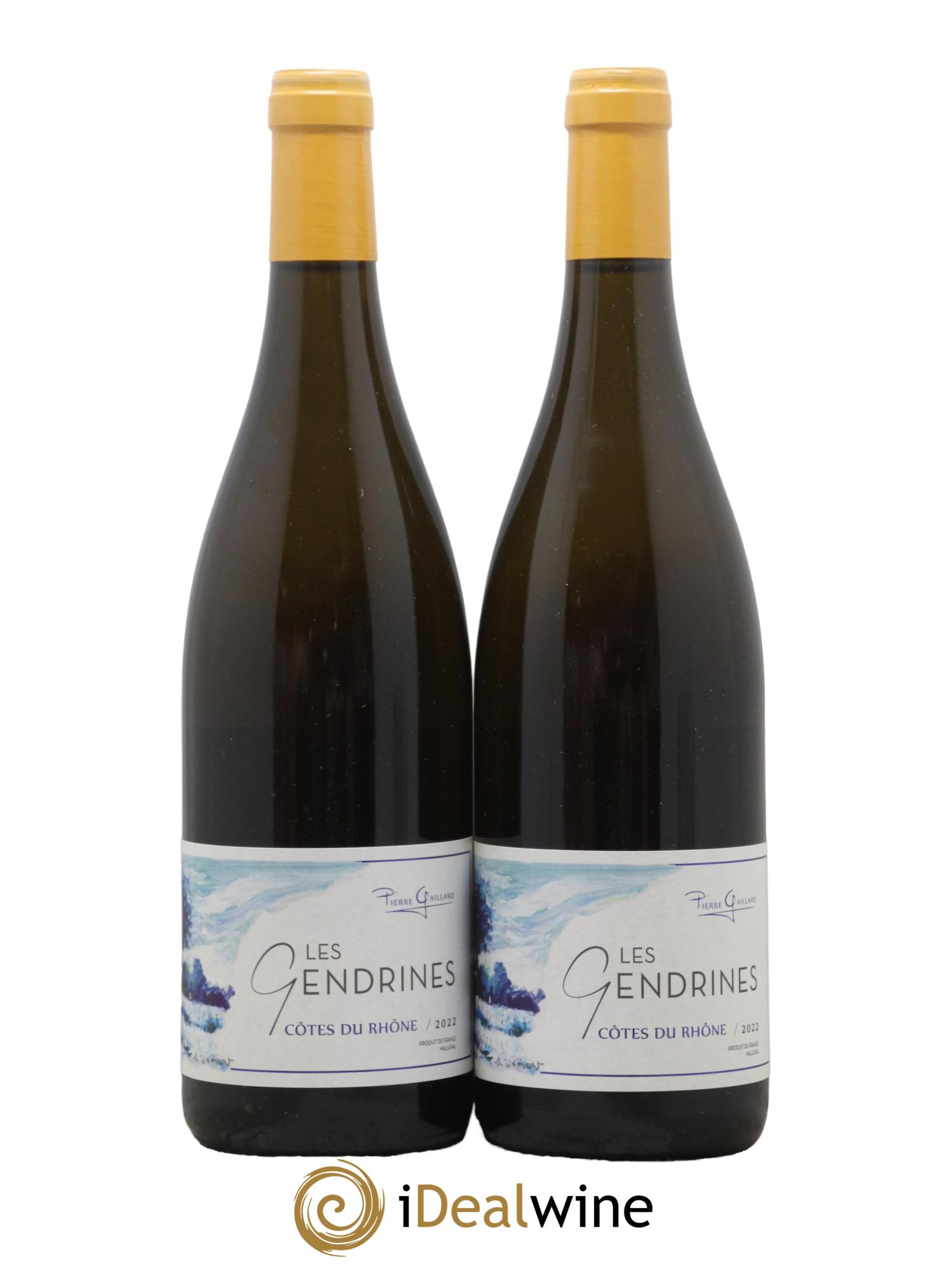 Côtes-du-Rhône Les Gendrines Pierre Gaillard 2022 - Lot de 2 bouteilles - 0