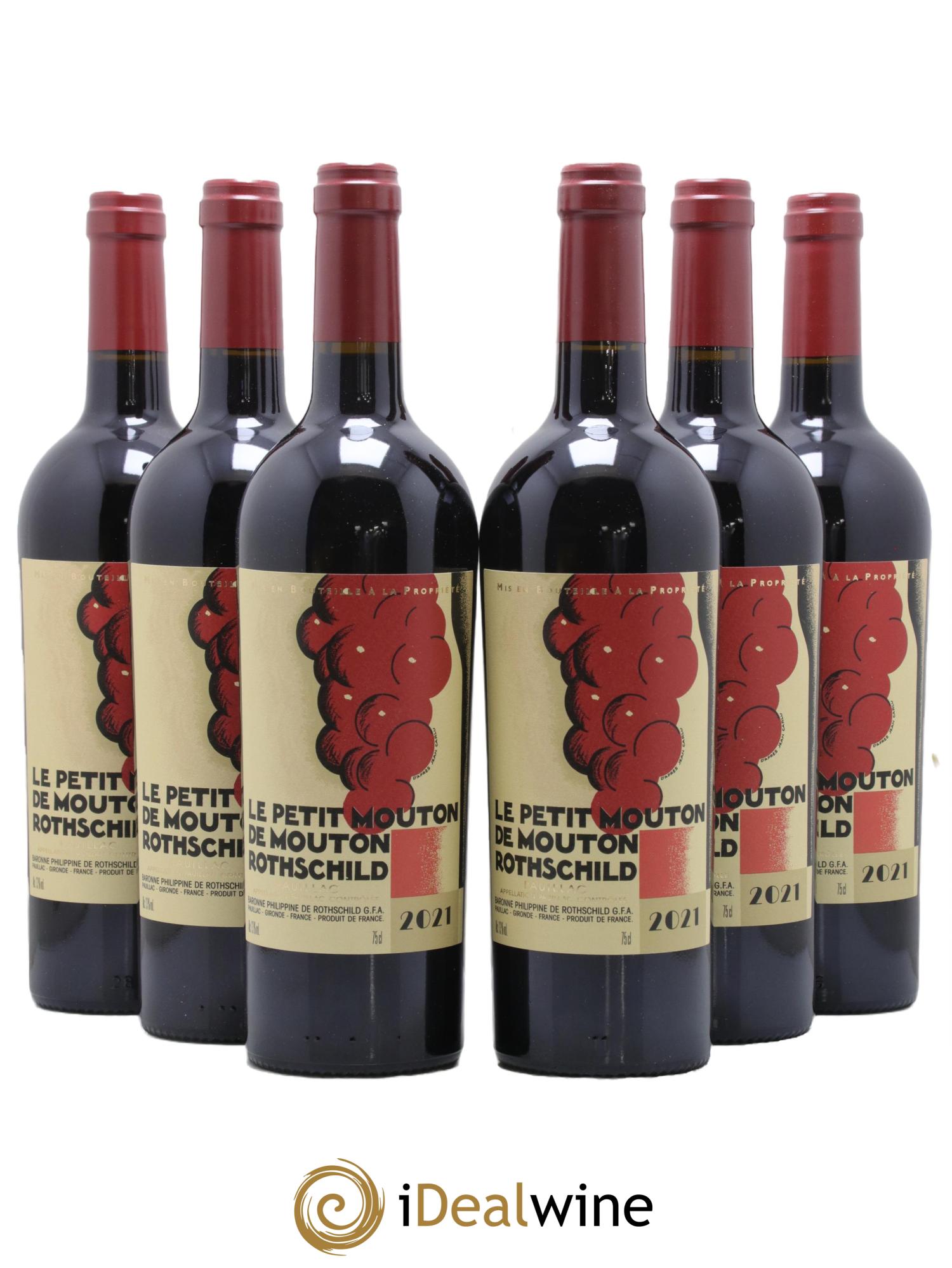 Petit Mouton Second Vin 2021 - Lot de 6 bouteilles - 0