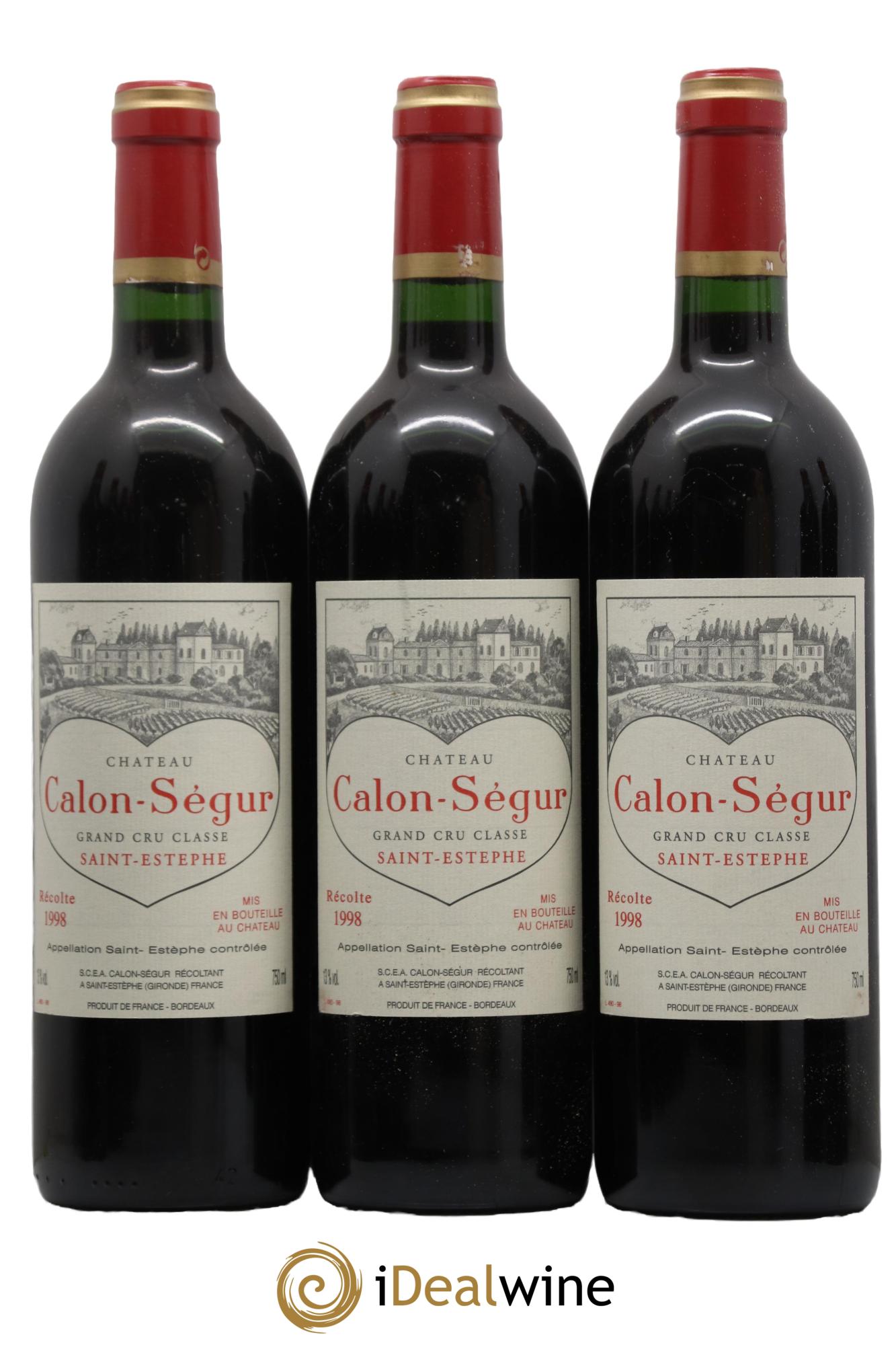 Château Calon Ségur 3ème Grand Cru Classé  1998 - Lot of 12 bottles - 2