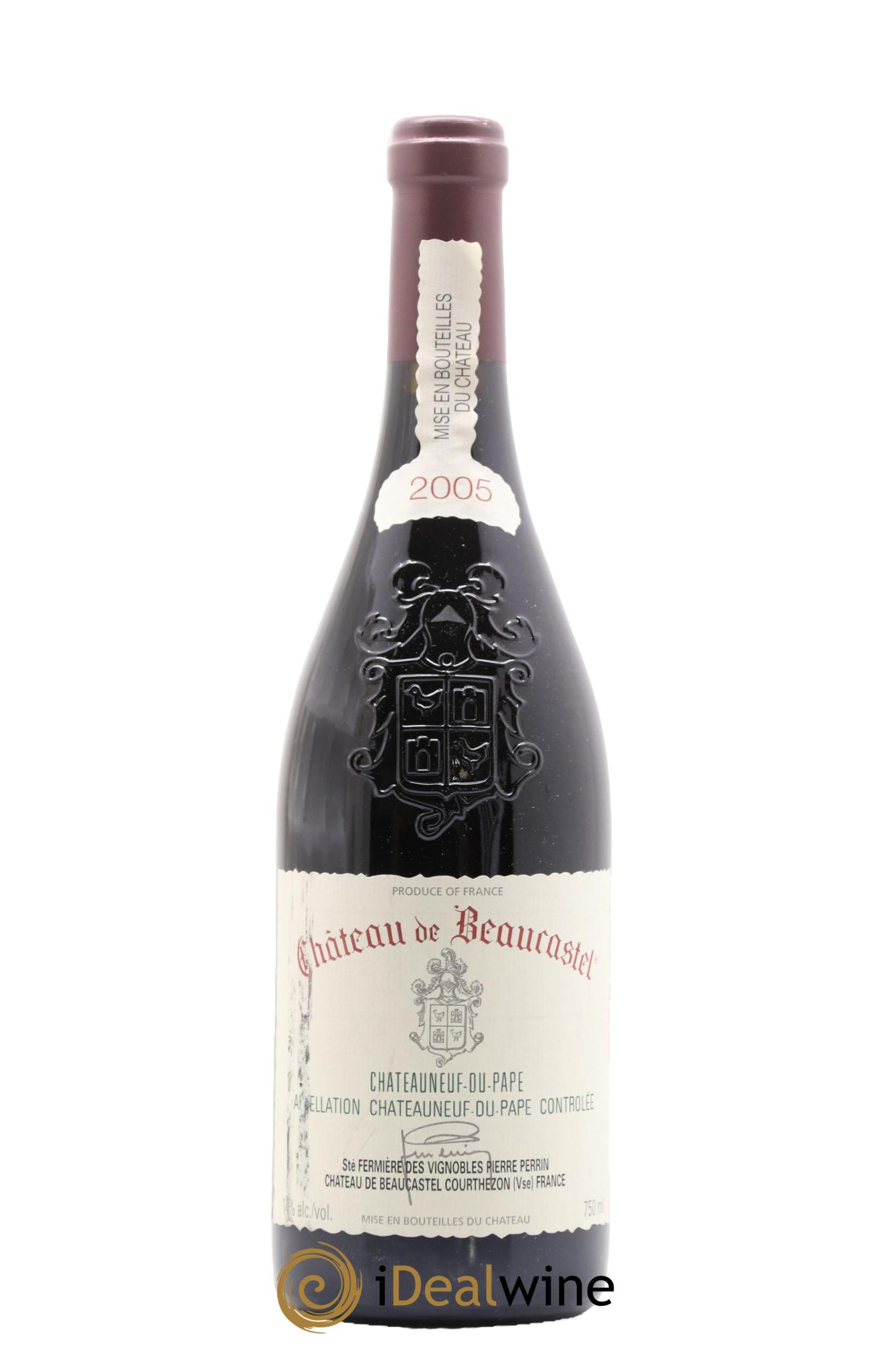 Châteauneuf-du-Pape Château de Beaucastel Famille Perrin 2005 - Lot de 1 bouteille - 0