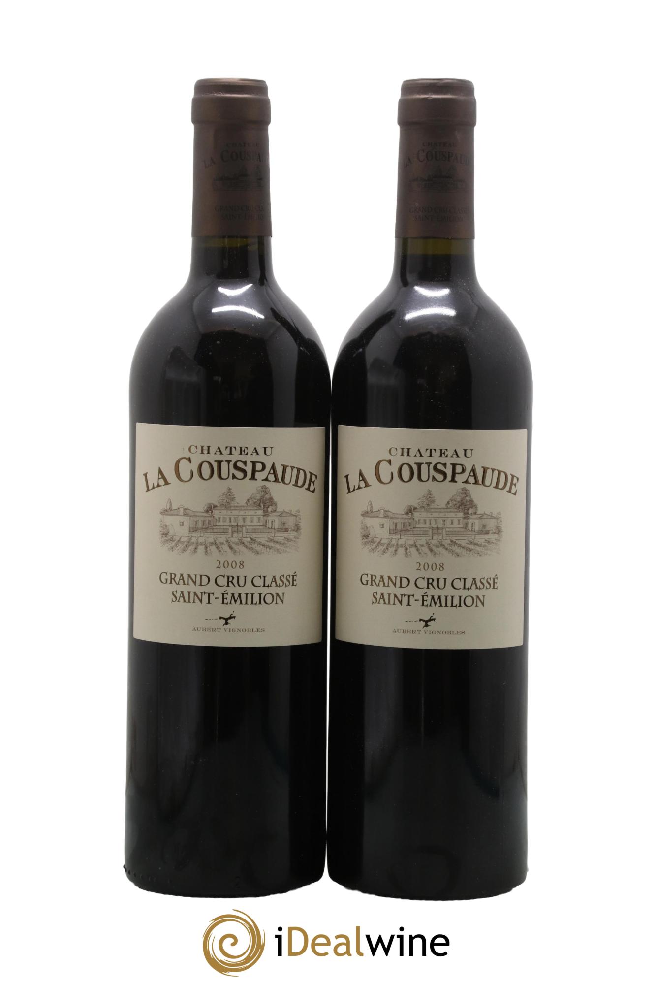 Château la Couspaude Grand Cru Classé 2008 - Lotto di 2 bottiglie - 0