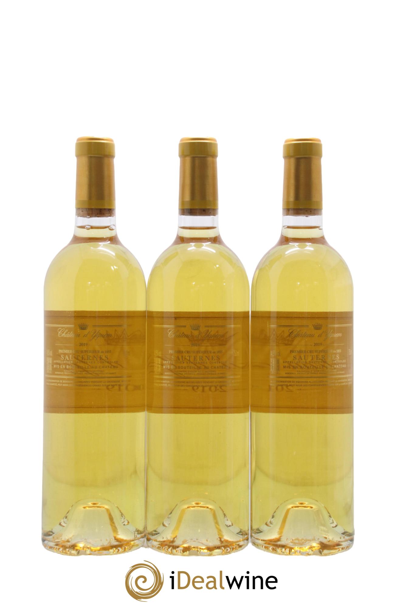 Château d' Yquem 1er Cru Classé Supérieur 2019 - Lotto di 3 bottiglie - 1