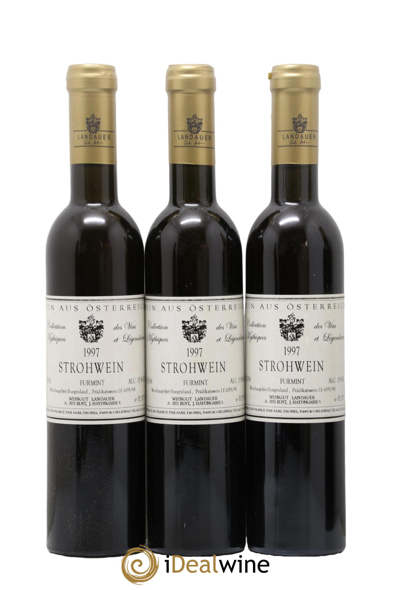 Autriche Strohwein Furmint Collection Mythiques 1997 - Lotto di 3 mezze bottiglie - 0