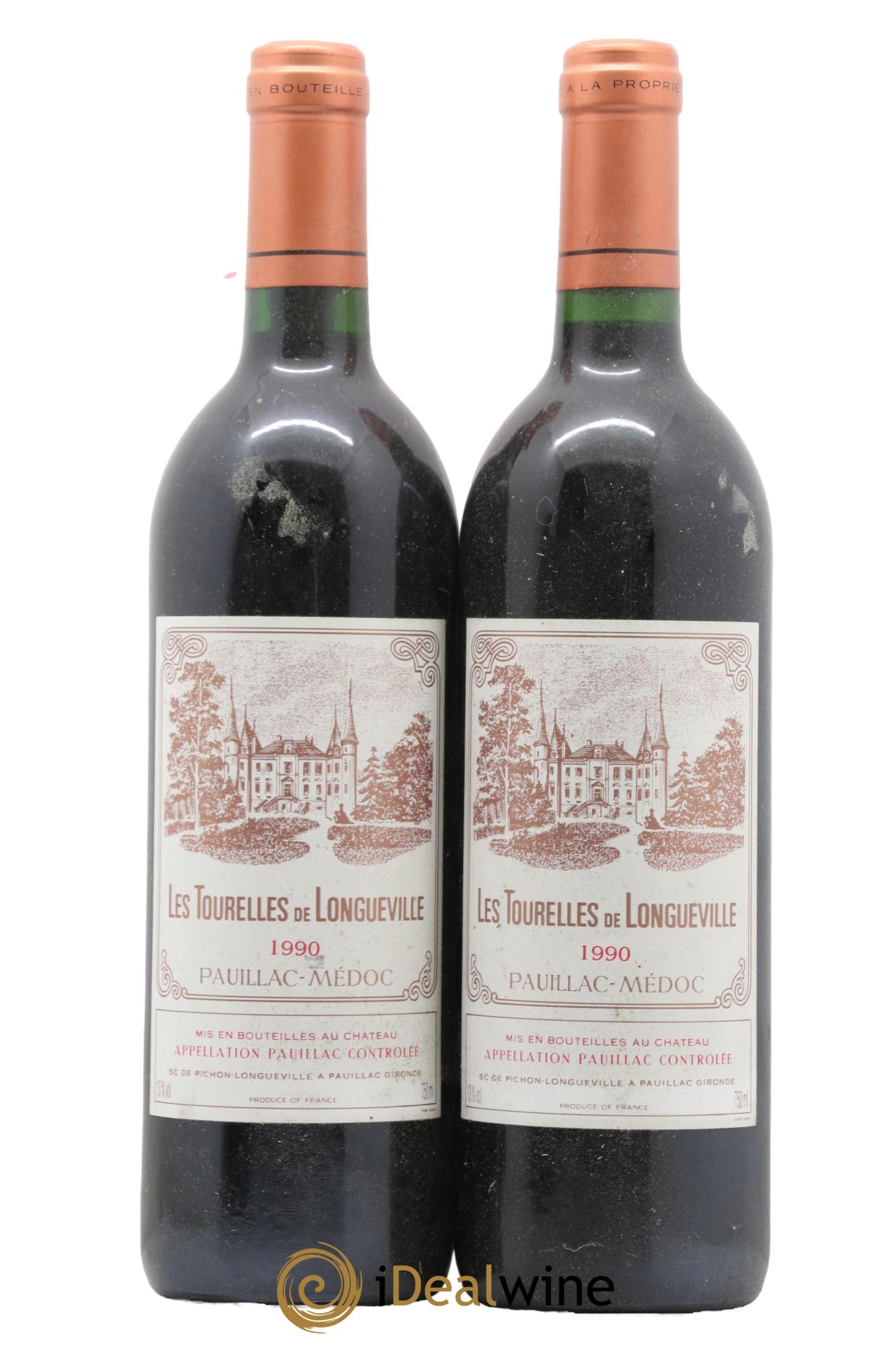 Les Tourelles de Longueville Second Vin 1990 - Lot de 2 bouteilles - 0