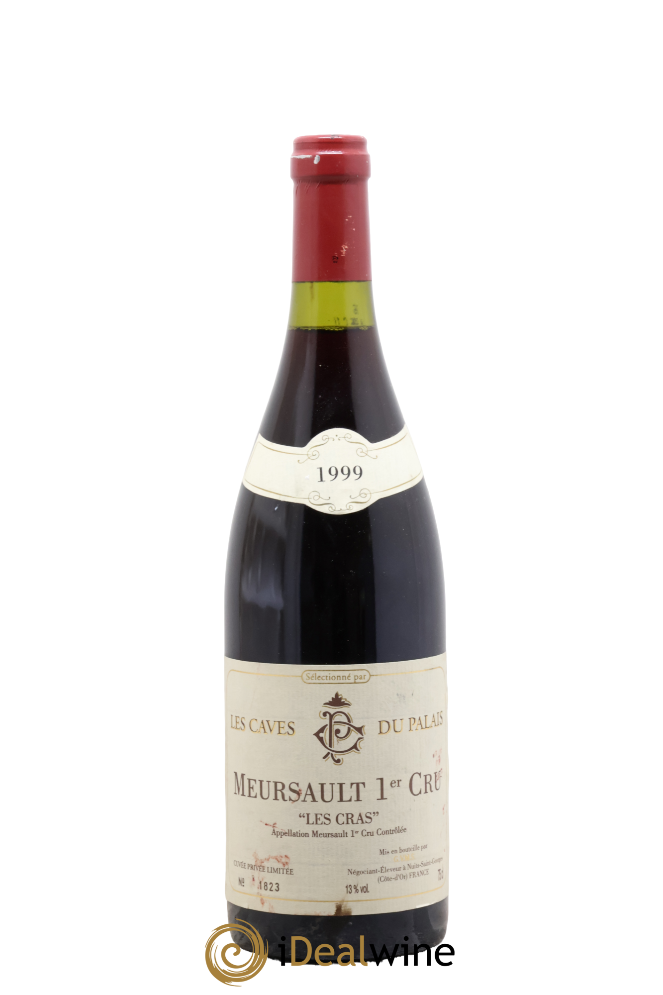 Meursault 1er cru Les Cras Cave du Palais 1999 - Lot de 1 bouteille - 0