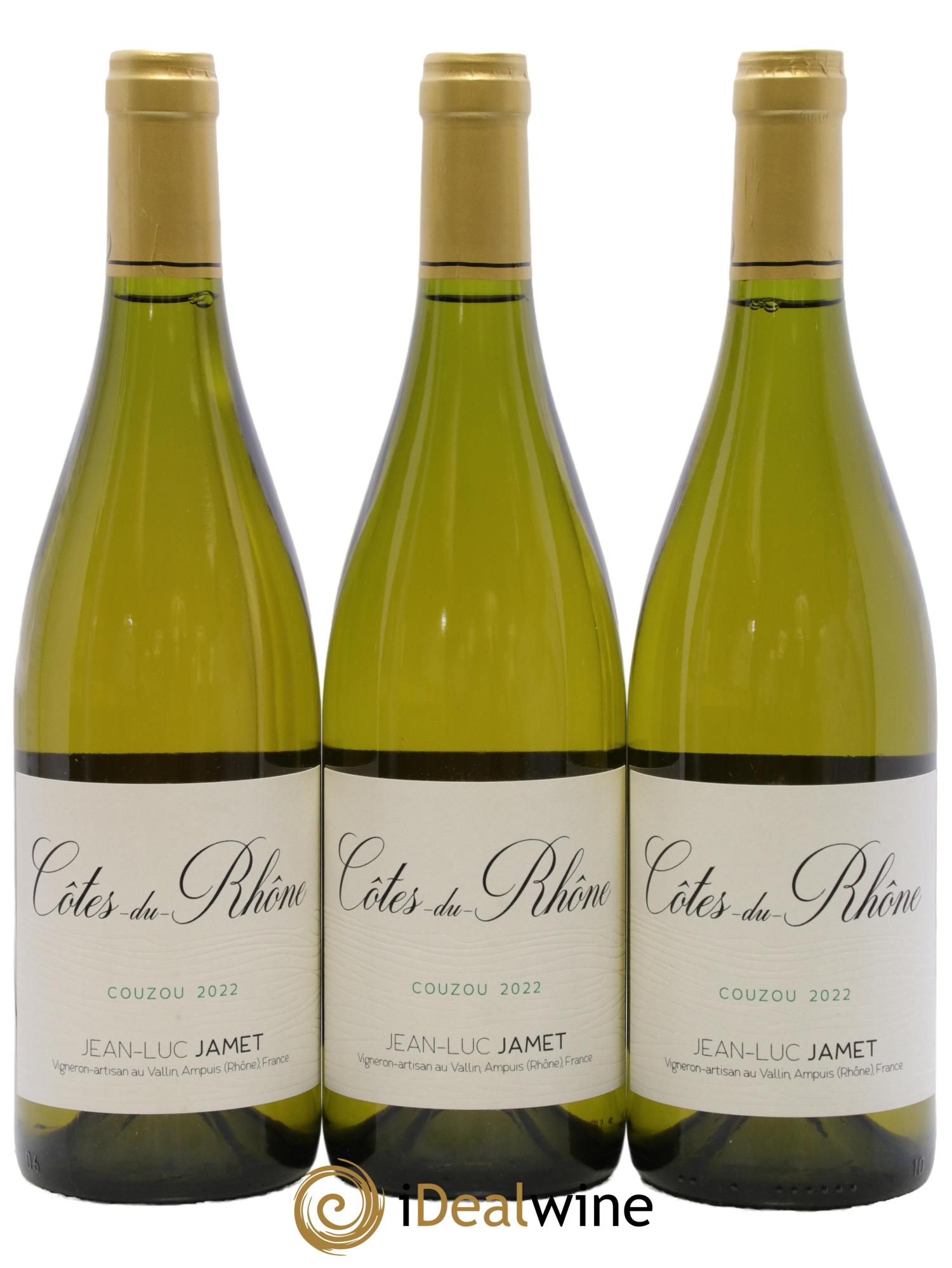Côtes-du-Rhône Couzou Jean-Luc Jamet 2022 - Lotto di 3 bottiglie - 0
