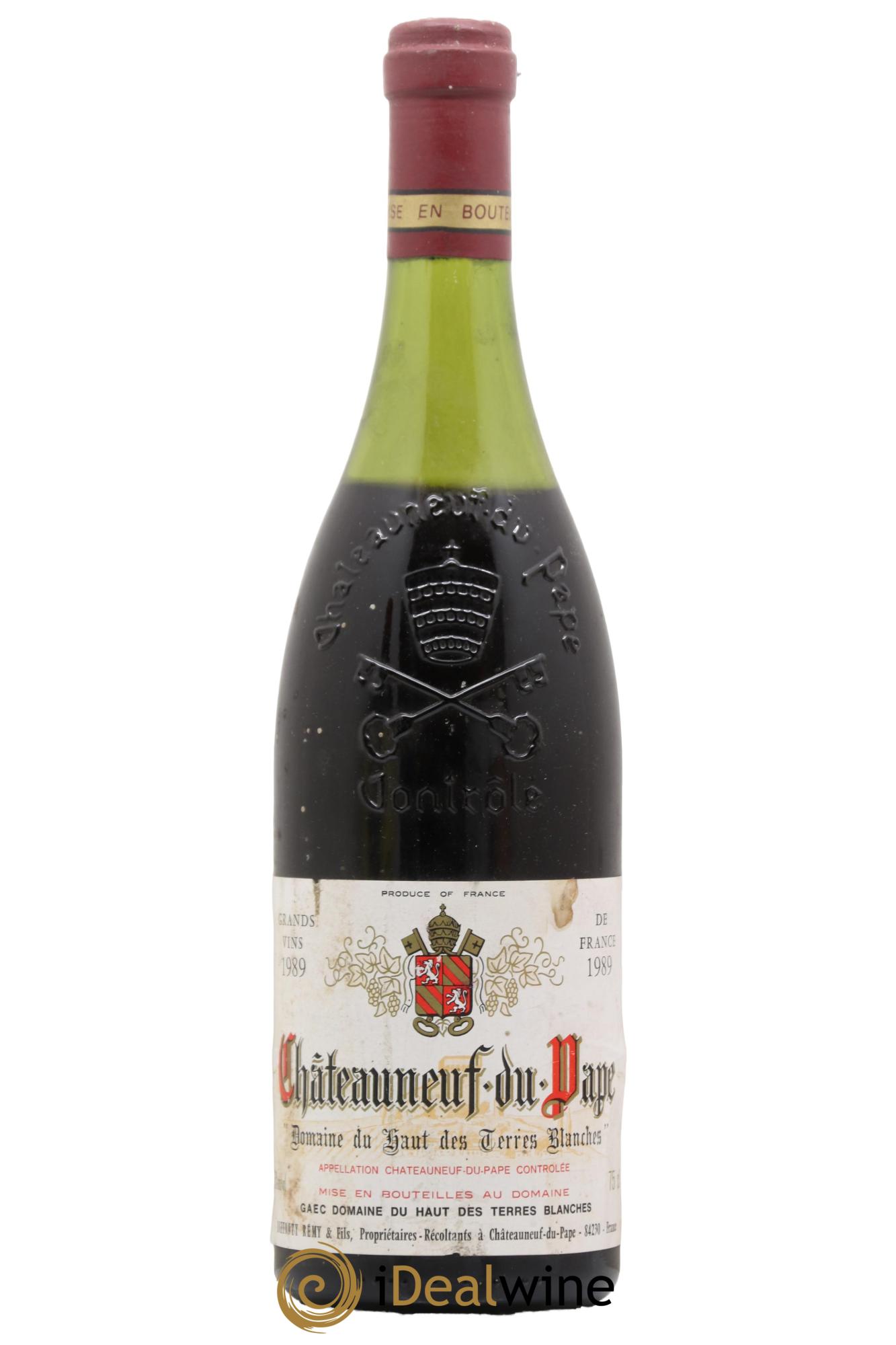 Châteauneuf-du-Pape Domaine du Haut des Terres Blanches 1989 - Lot de 1 bouteille - 0