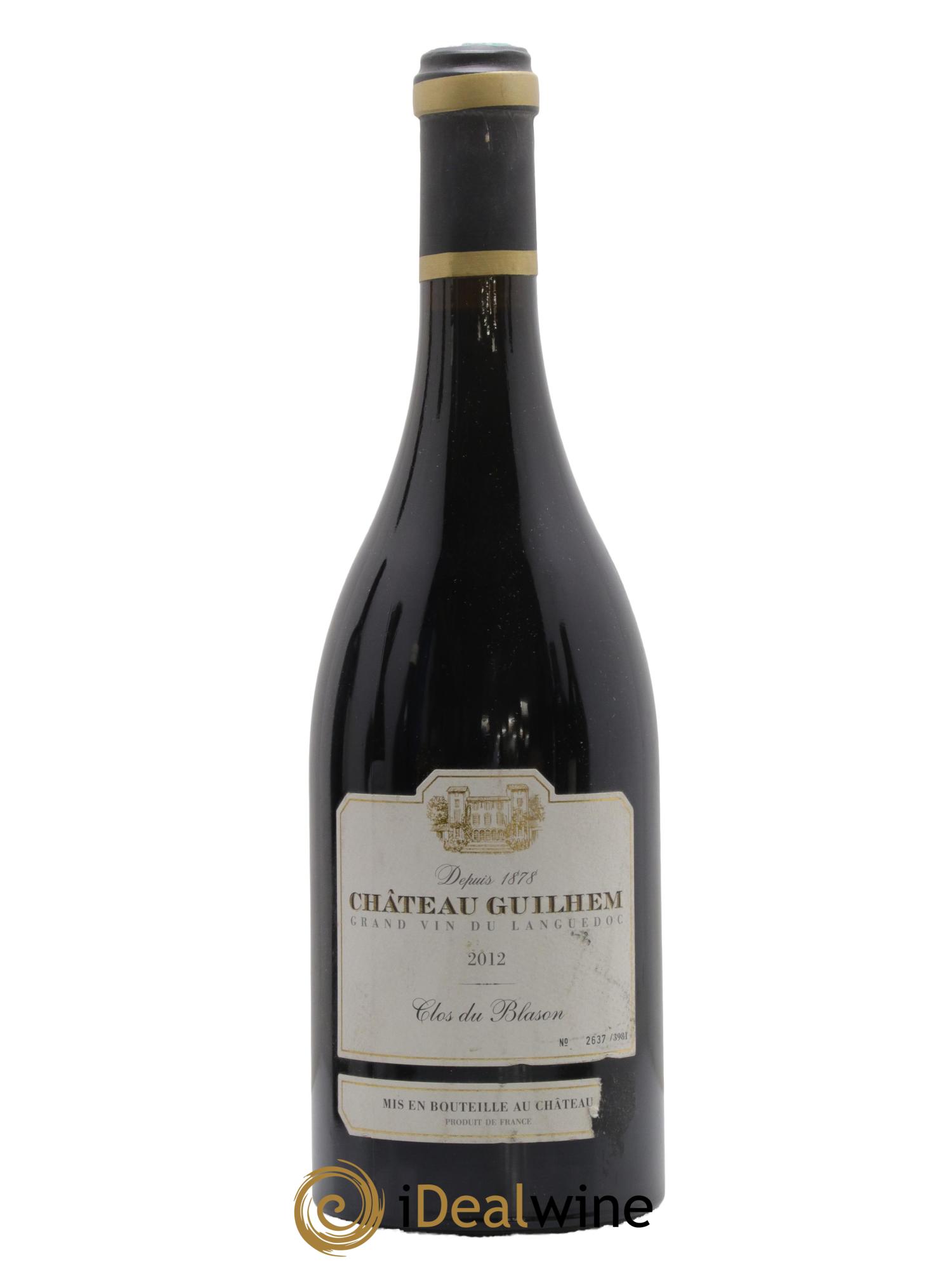 Languedoc Clos du Blason Château Guilhem 2012 - Lot of 1 bottle - 0