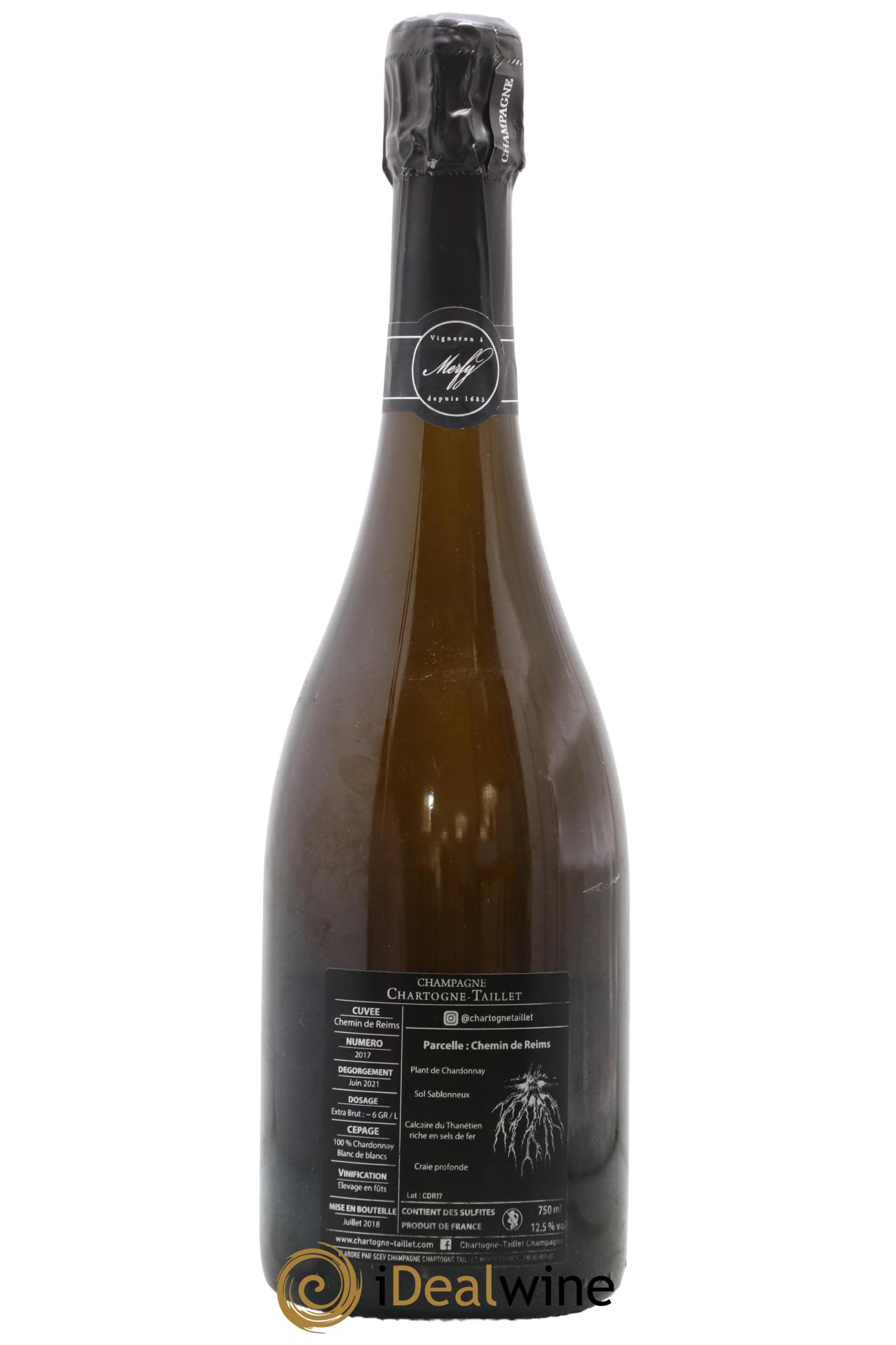 Chemins de Reims Chartogne-Taillet 2017 - Lot de 1 bouteille - 1