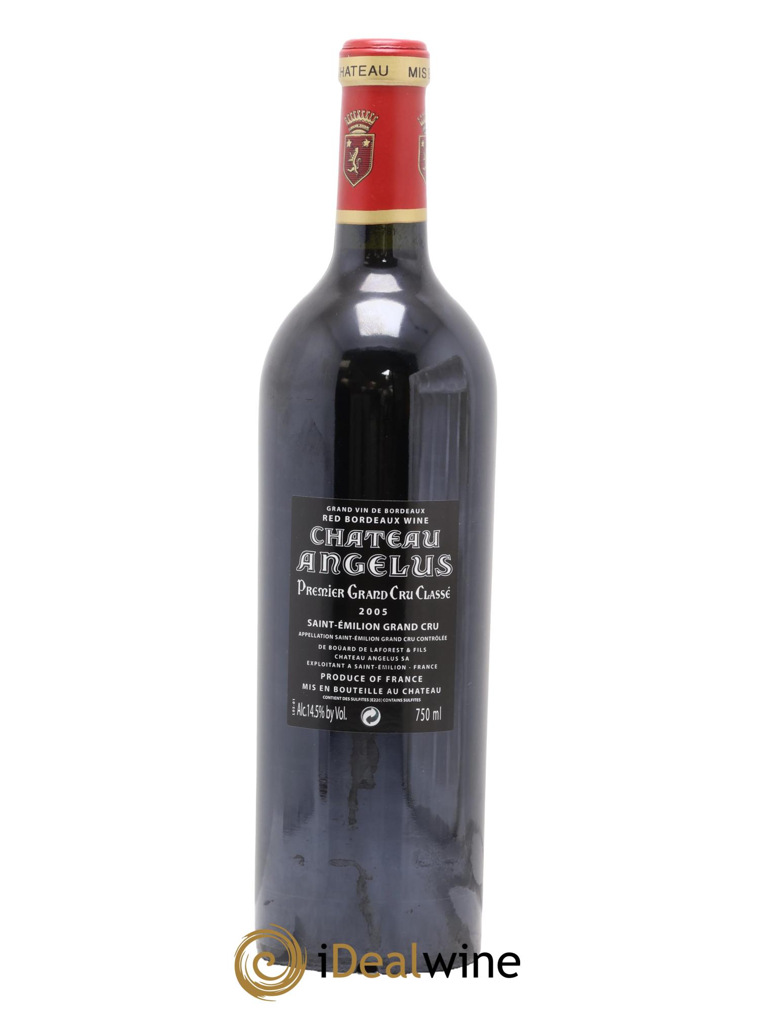 Château Angélus 1er Grand Cru Classé A 2005 - Posten von 1 Flasche - 1
