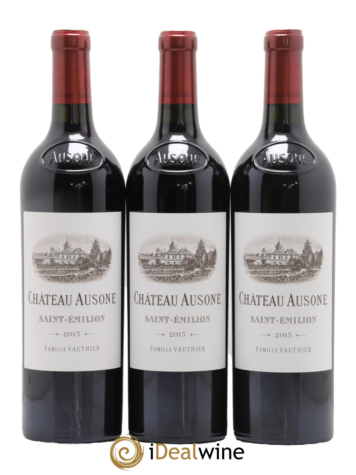 Château Ausone 1er Grand Cru Classé A 2015 - Lot de 3 bouteilles - 0