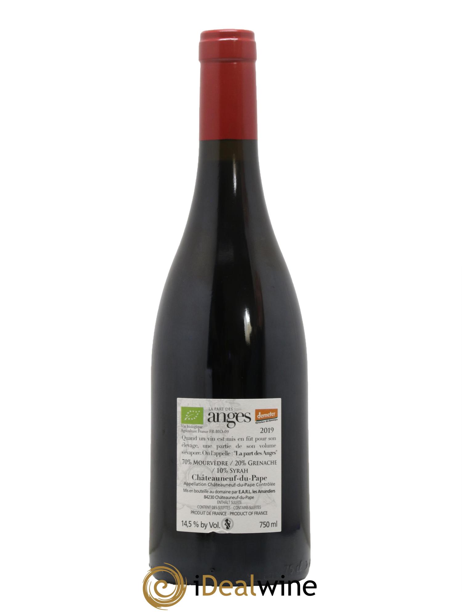 Châteauneuf-du-Pape La Part des Anges Raymond Usseglio (Domaine) 2019 - Lot de 1 bouteille - 1