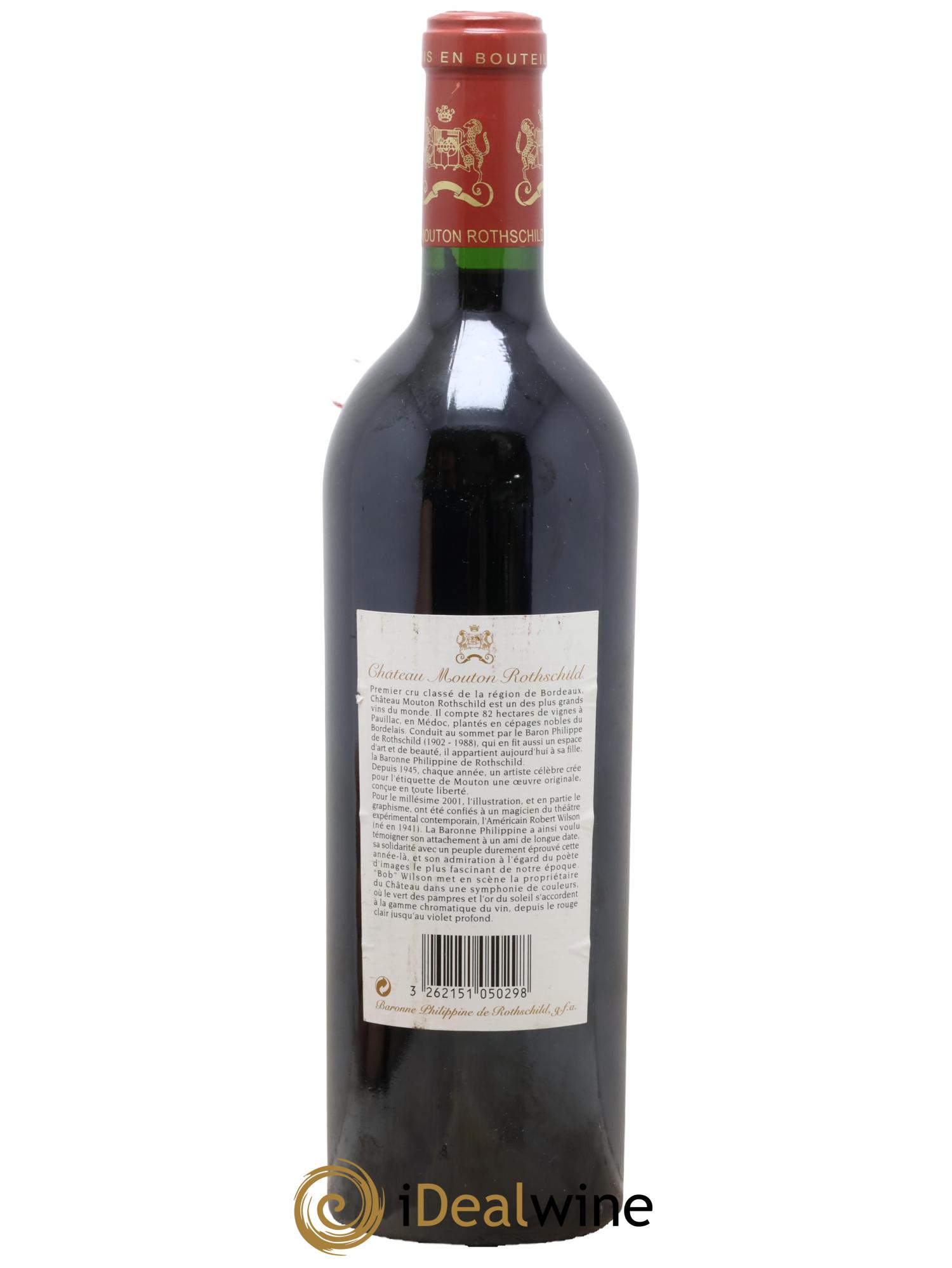 Château Mouton Rothschild 1er Grand Cru Classé 2001 - Lot of 1 bottle - 1