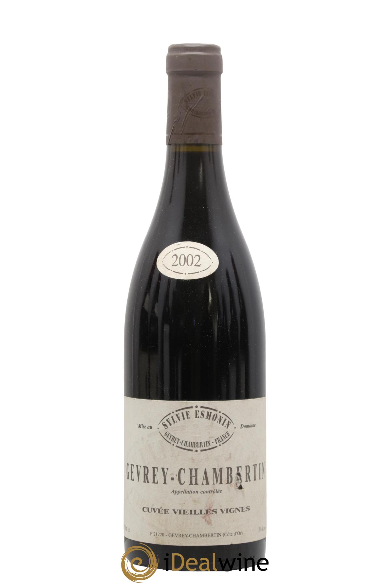 Gevrey-Chambertin Vieilles Vignes Sylvie Esmonin 2002 - Lot de 1 bouteille - 0