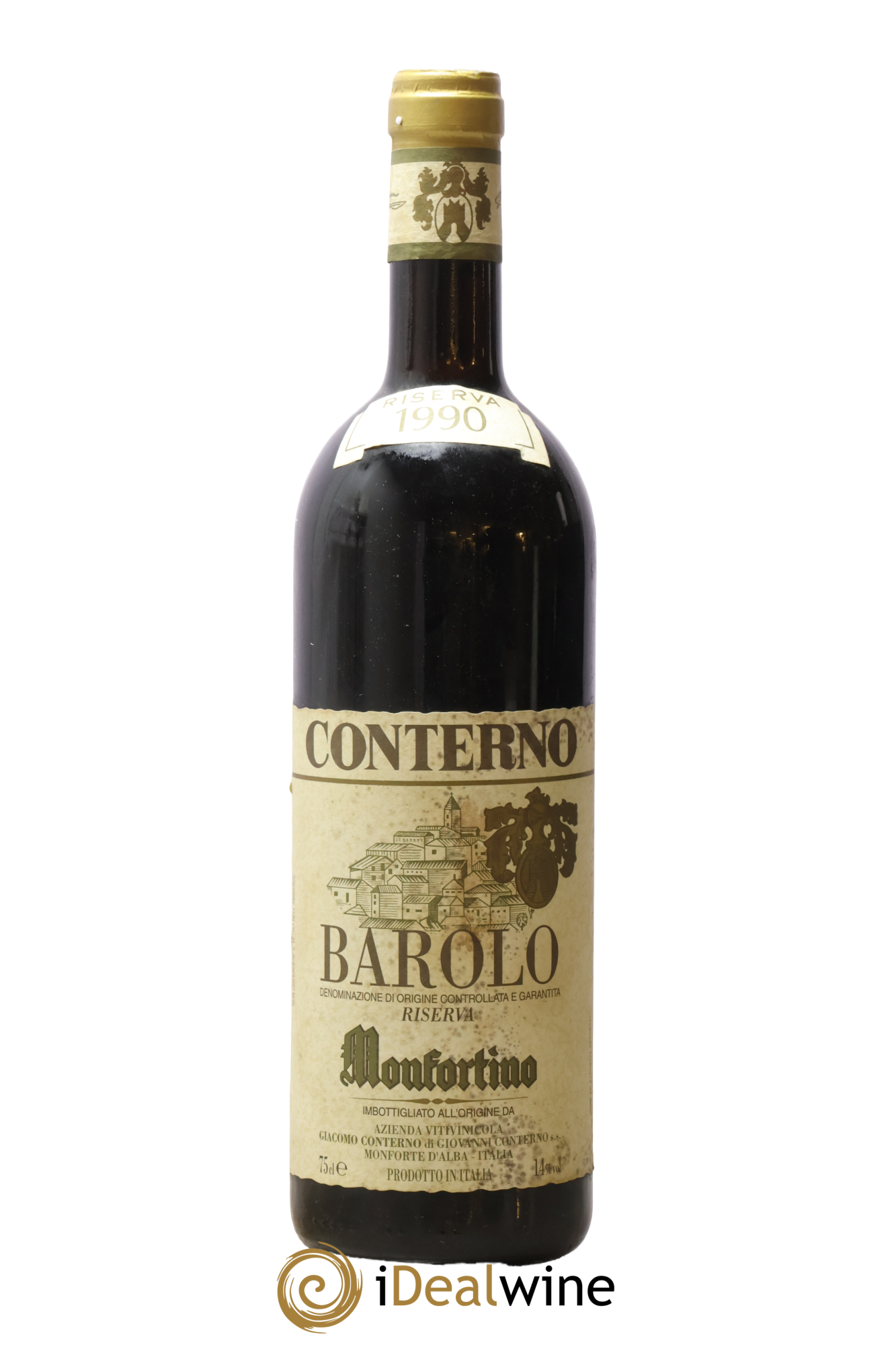 Barolo DOCG Riserva Monfortino Giacomo Conterno 1990 - Lot de 1 bouteille - 0