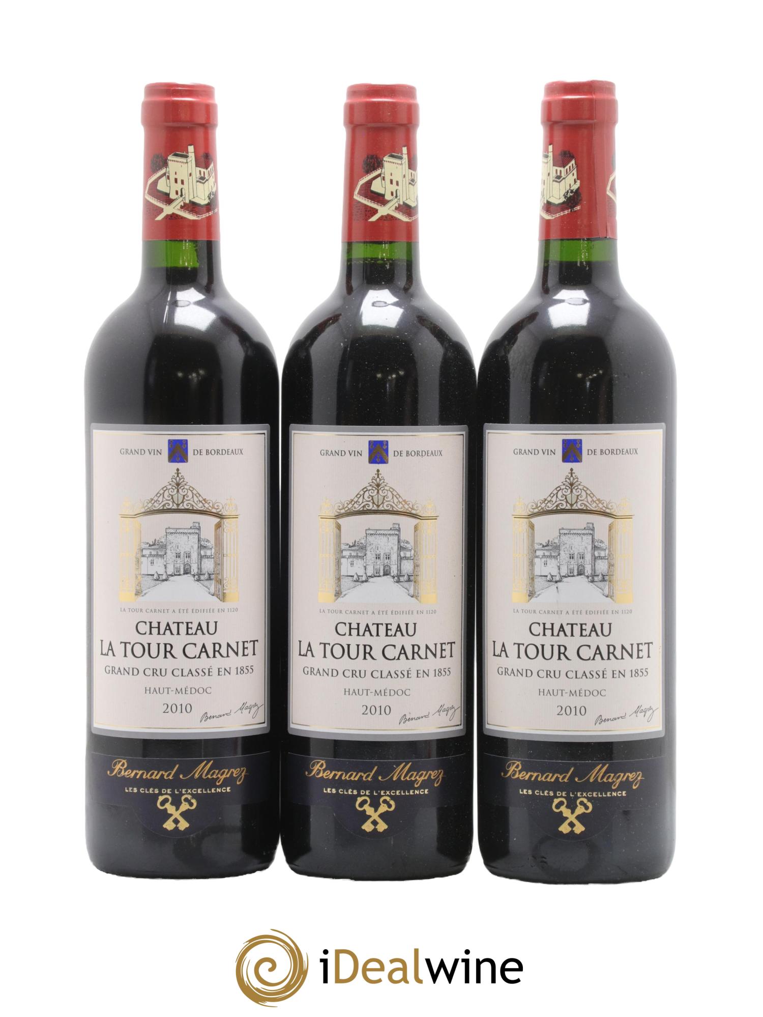 Château la Tour Carnet 4ème Grand Cru Classé 2010 - Lotto di 6 bottiglie - 2