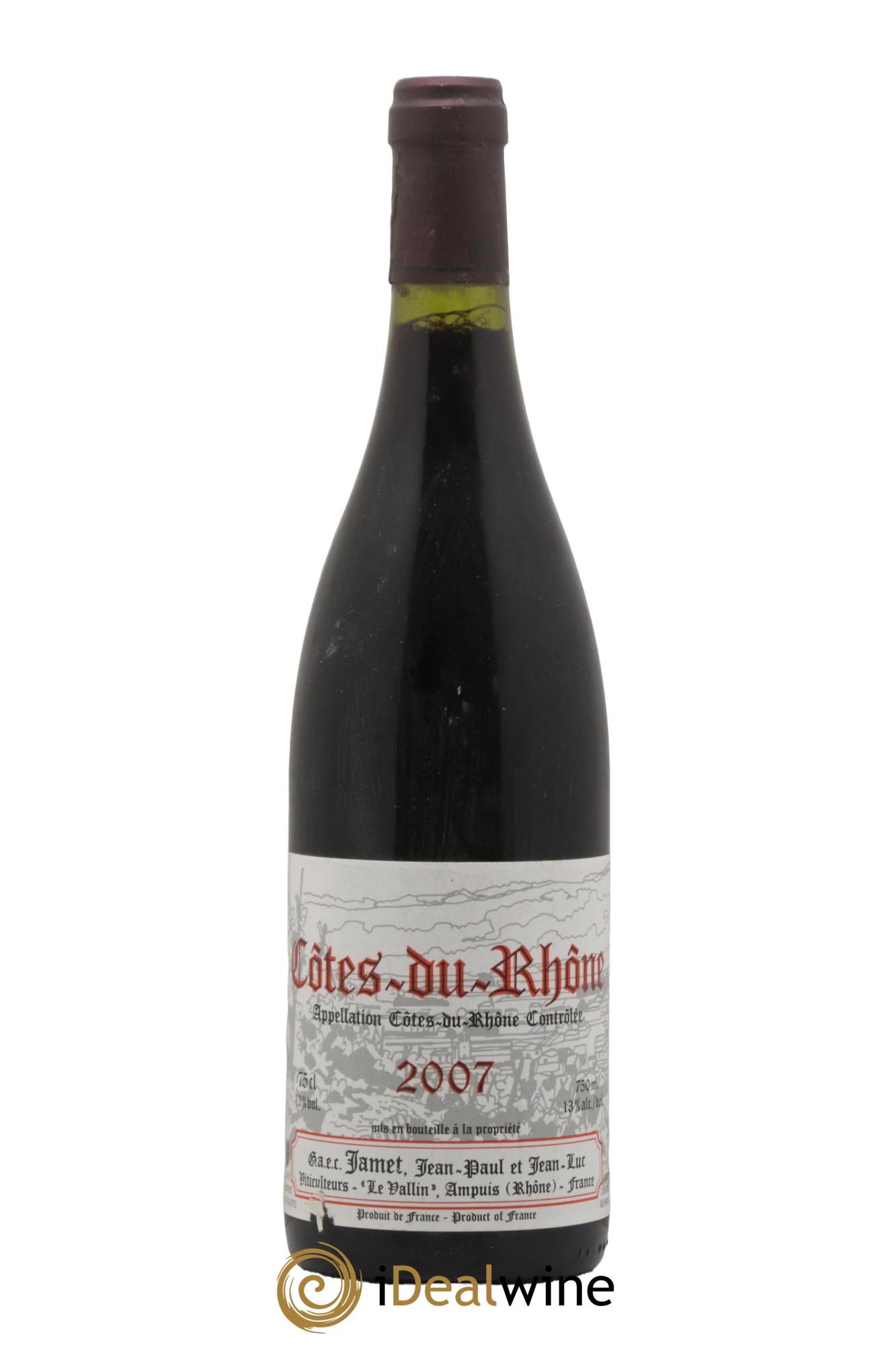 Côtes-du-Rhône Jamet (Domaine) 2007 - Lotto di 1 bottiglia - 0