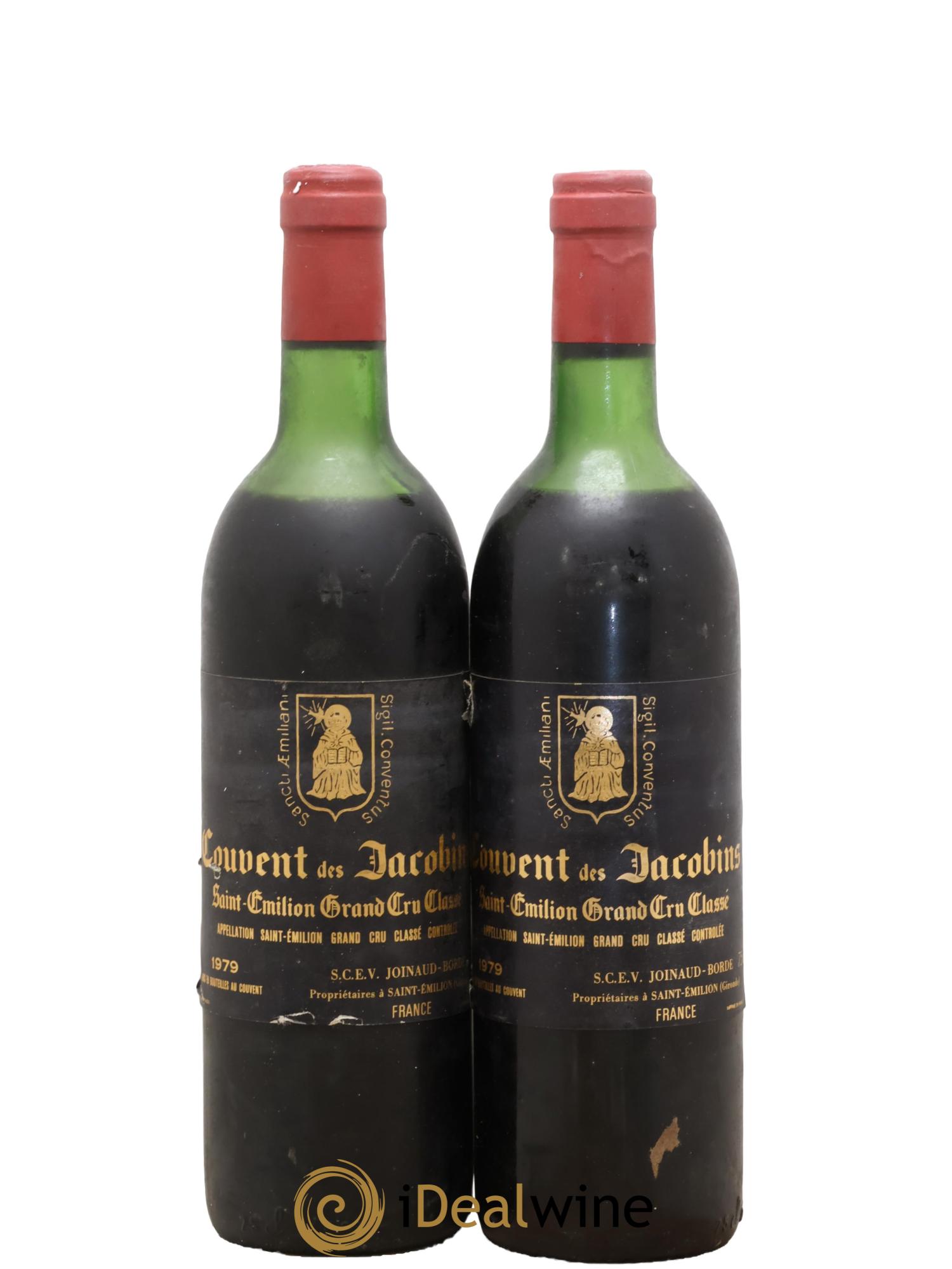 Château Couvent des Jacobins Grand Cru Classé 1979 - Lot of 2 bottles - 0
