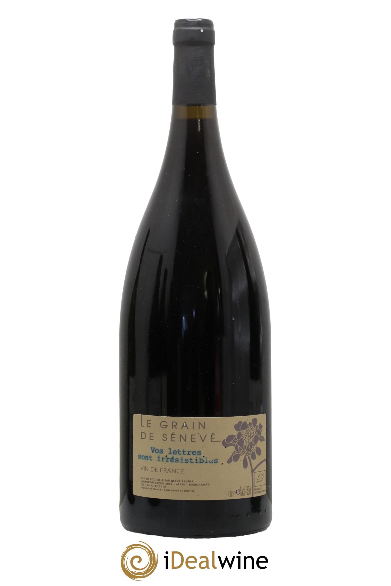 Vin de France Vos Lettres sont Irrésistibles Grain Sénévé - Lot de 1 magnum - 0