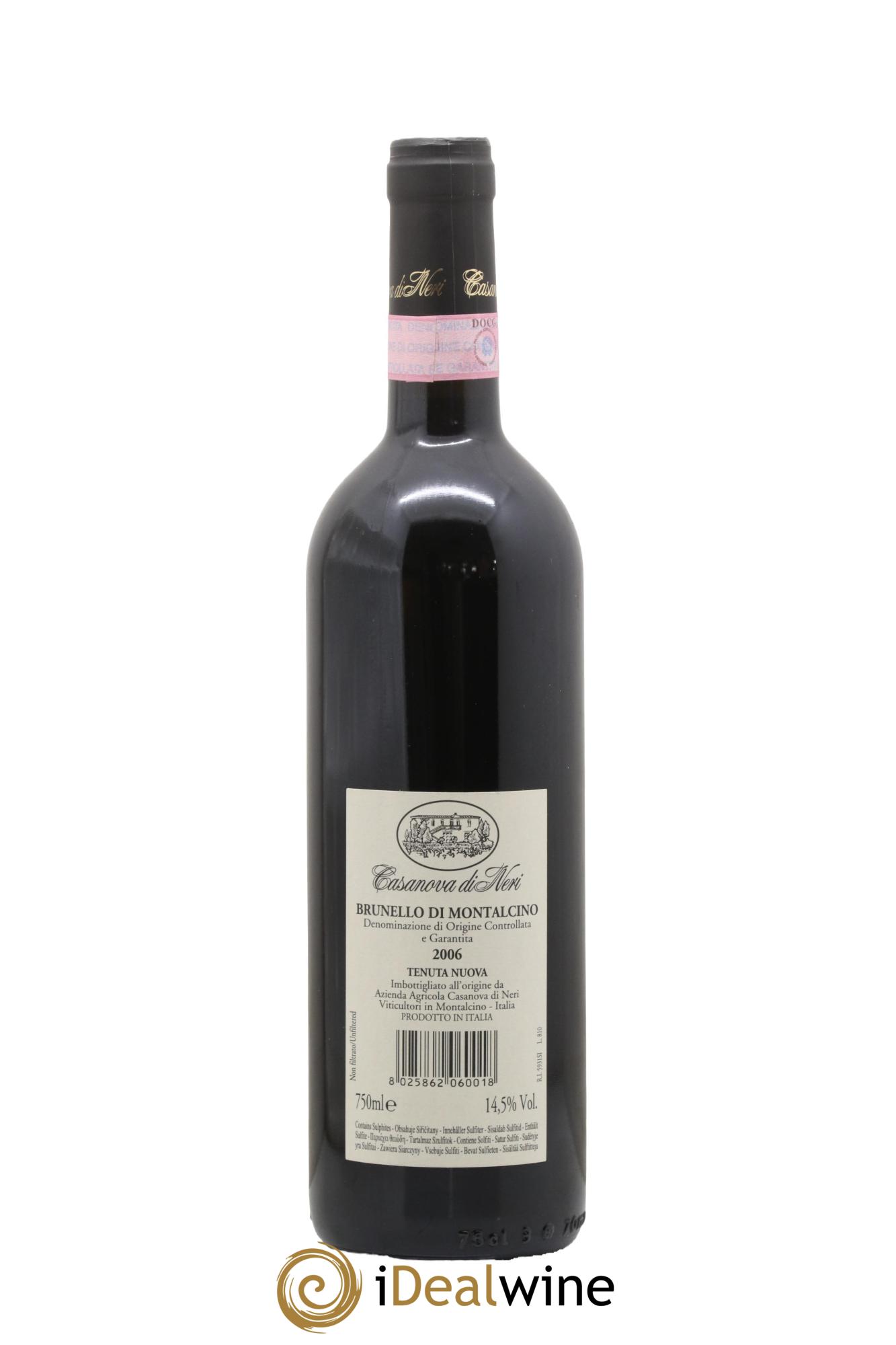 Brunello di Montalcino DOCG Tenuta Nuova Casanova di Neri - Giacomo Neri 2006 - Lot de 1 bouteille - 1