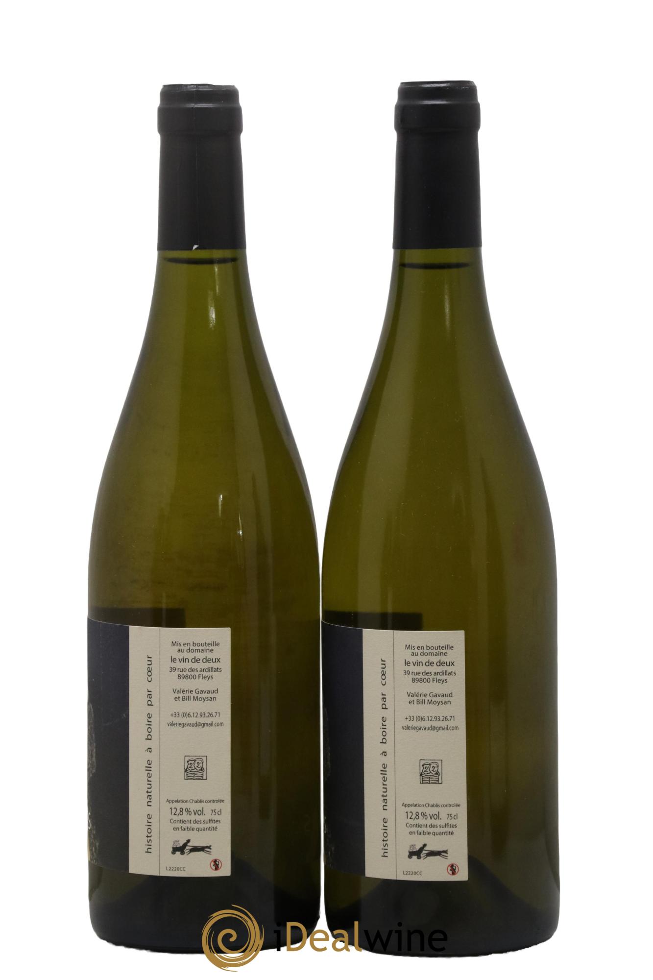 Chablis Domaine Le Vin De Deux 2020 - Lot de 2 bouteilles - 1
