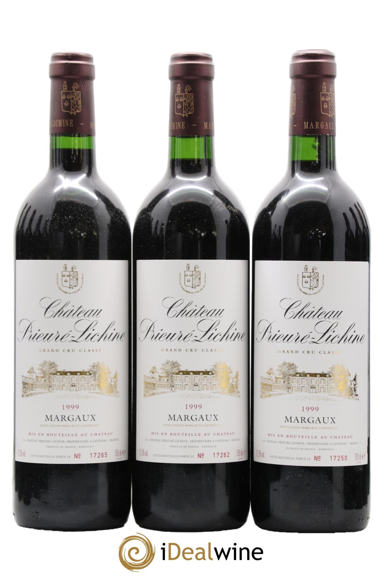 Château Prieuré Lichine 4ème Grand Cru Classé 1999 - Lot de 12 bouteilles - 1