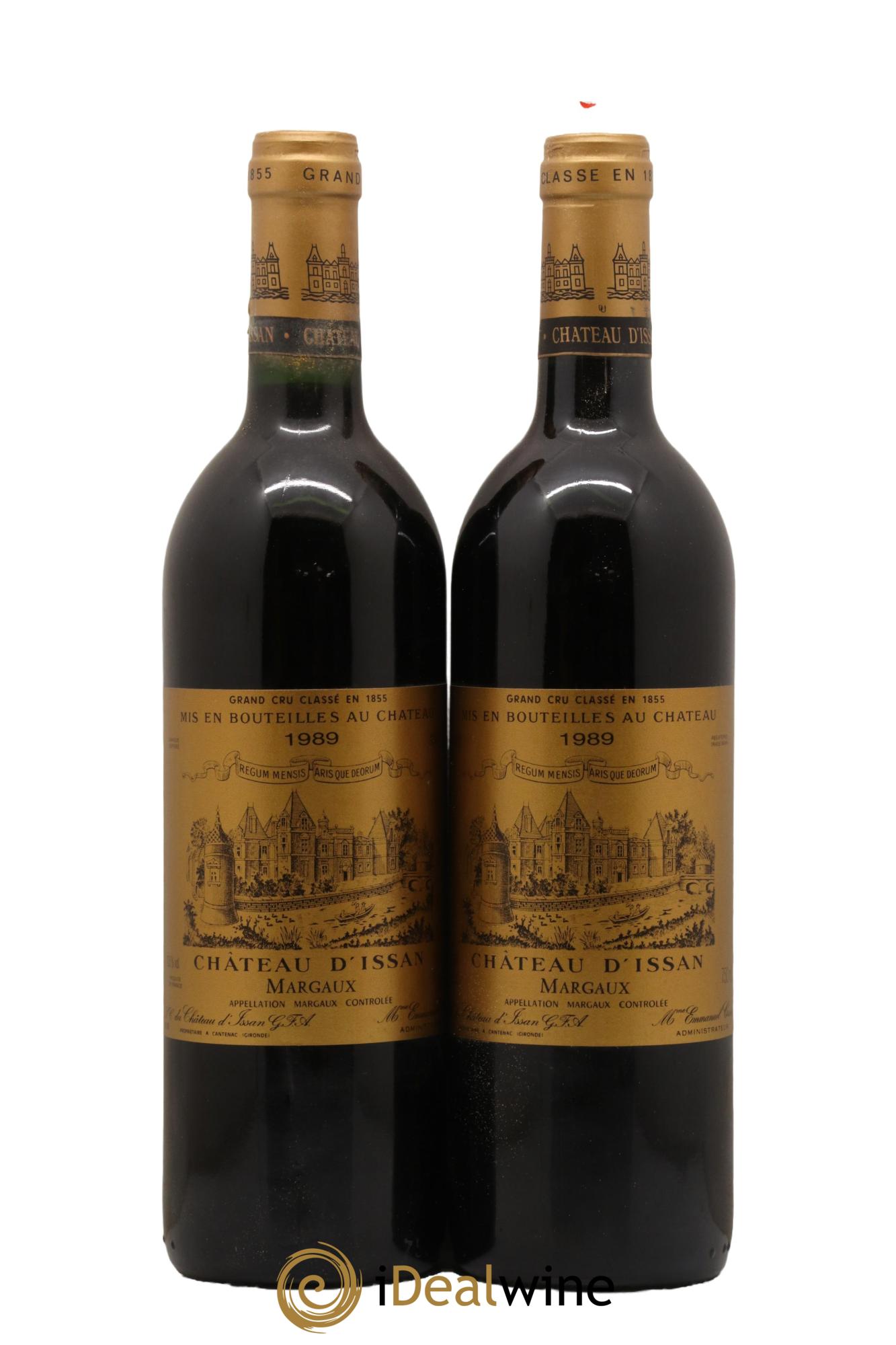 Château d'Issan 3ème Grand Cru Classé 1989 - Lotto di 2 bottiglie - 0