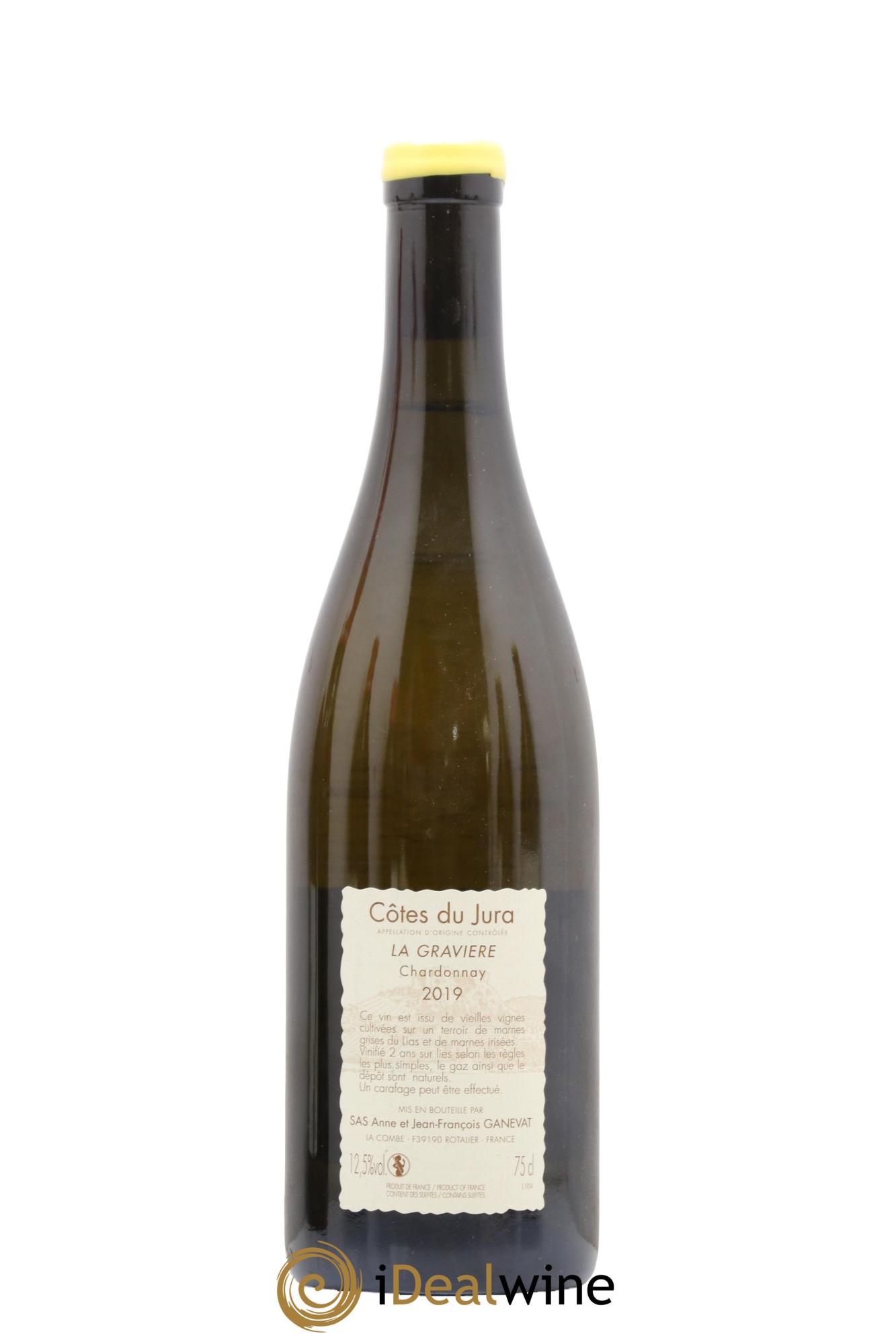 Côtes du Jura La Gravière Anne et Jean François Ganevat 2019 - Lot de 1 bouteille - 1