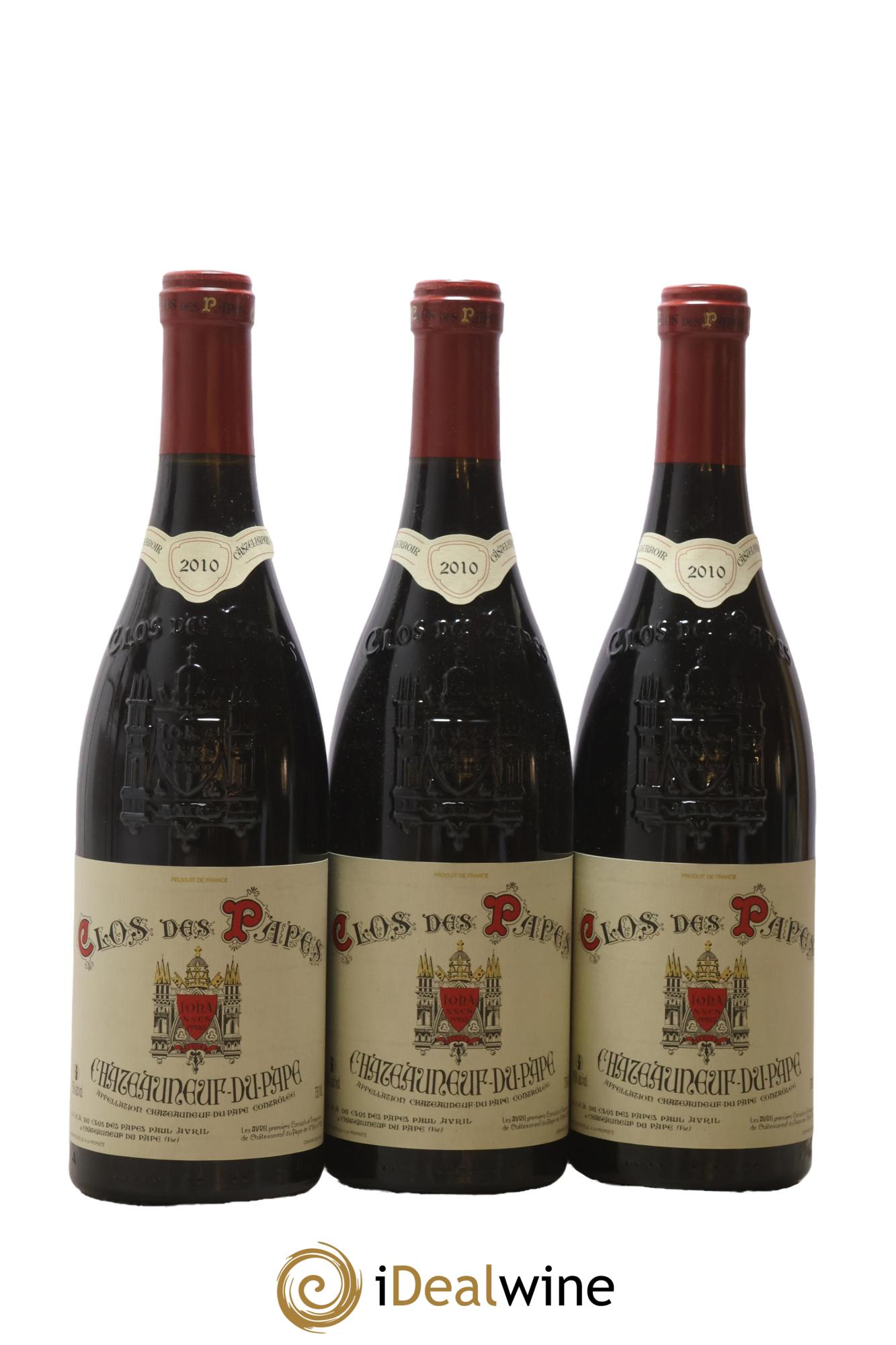 Châteauneuf-du-Pape Clos des Papes - Paul Avril 2010 - Lot de 12 bouteilles - 4