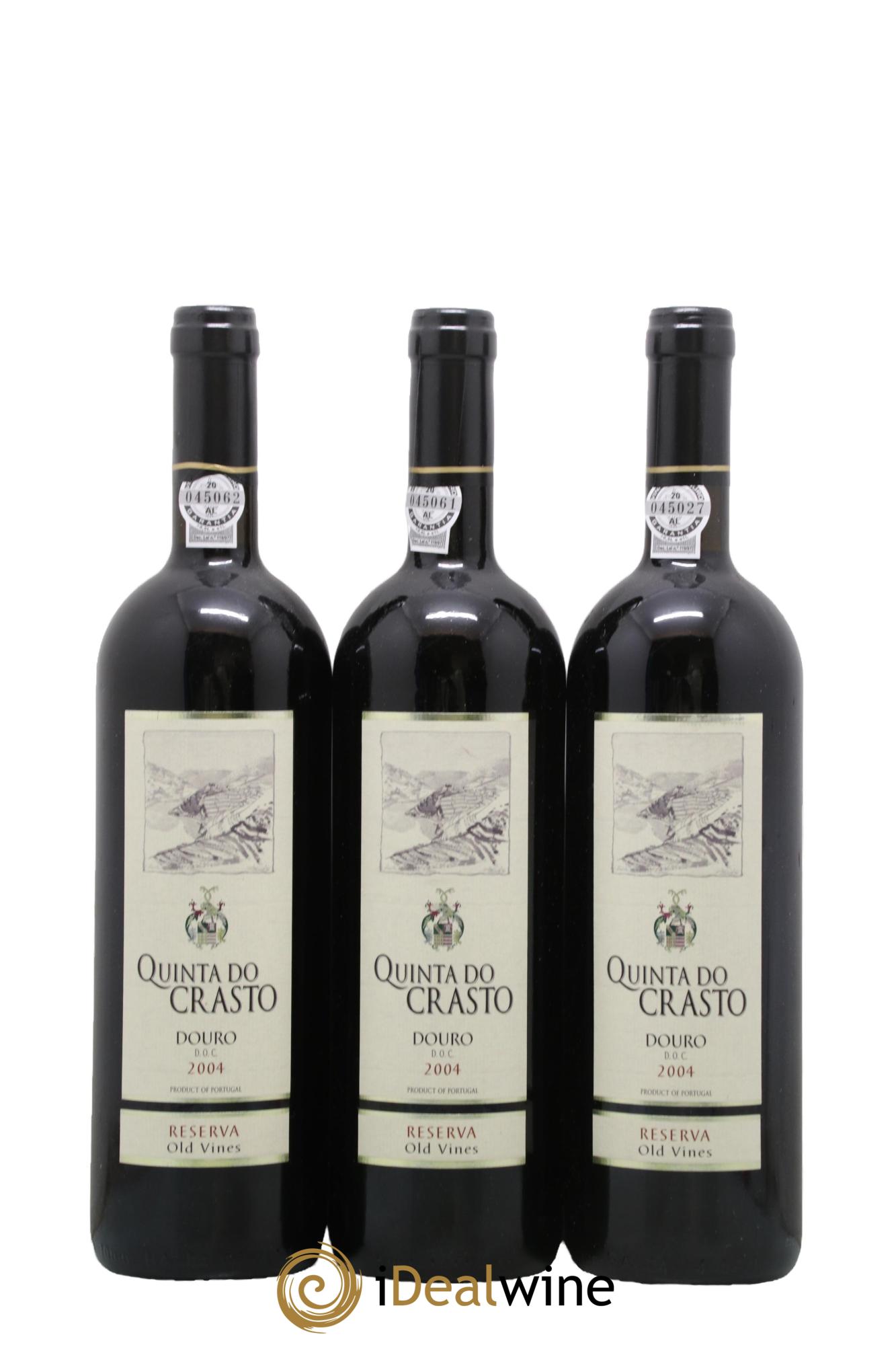 Douro Douro Reserva Quinta da Crasto 2004 - Lot de 3 bouteilles - 0