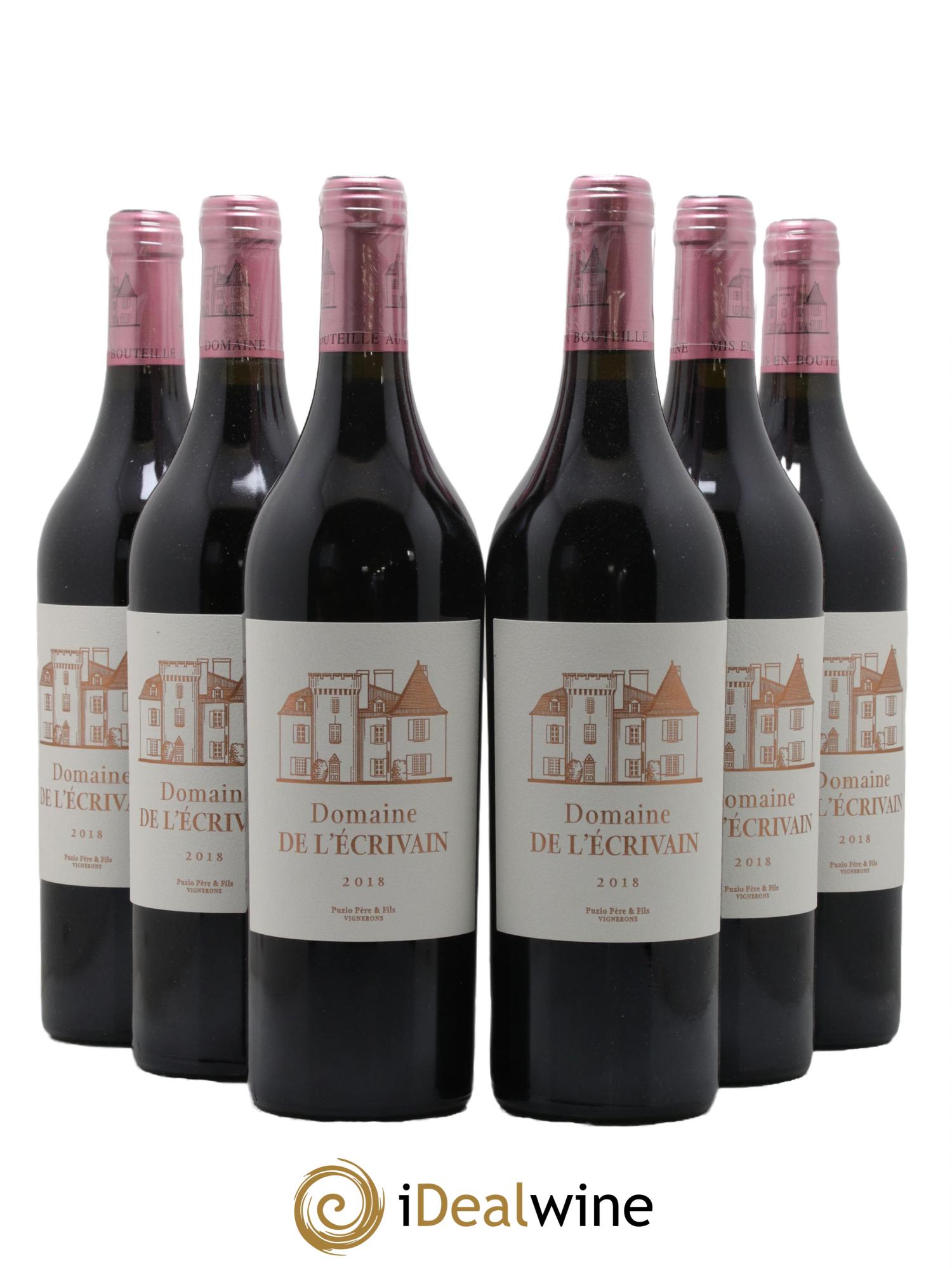 Divers Perigord Domaine de L'Ecrivain 2018 - Lot de 6 bouteilles - 0