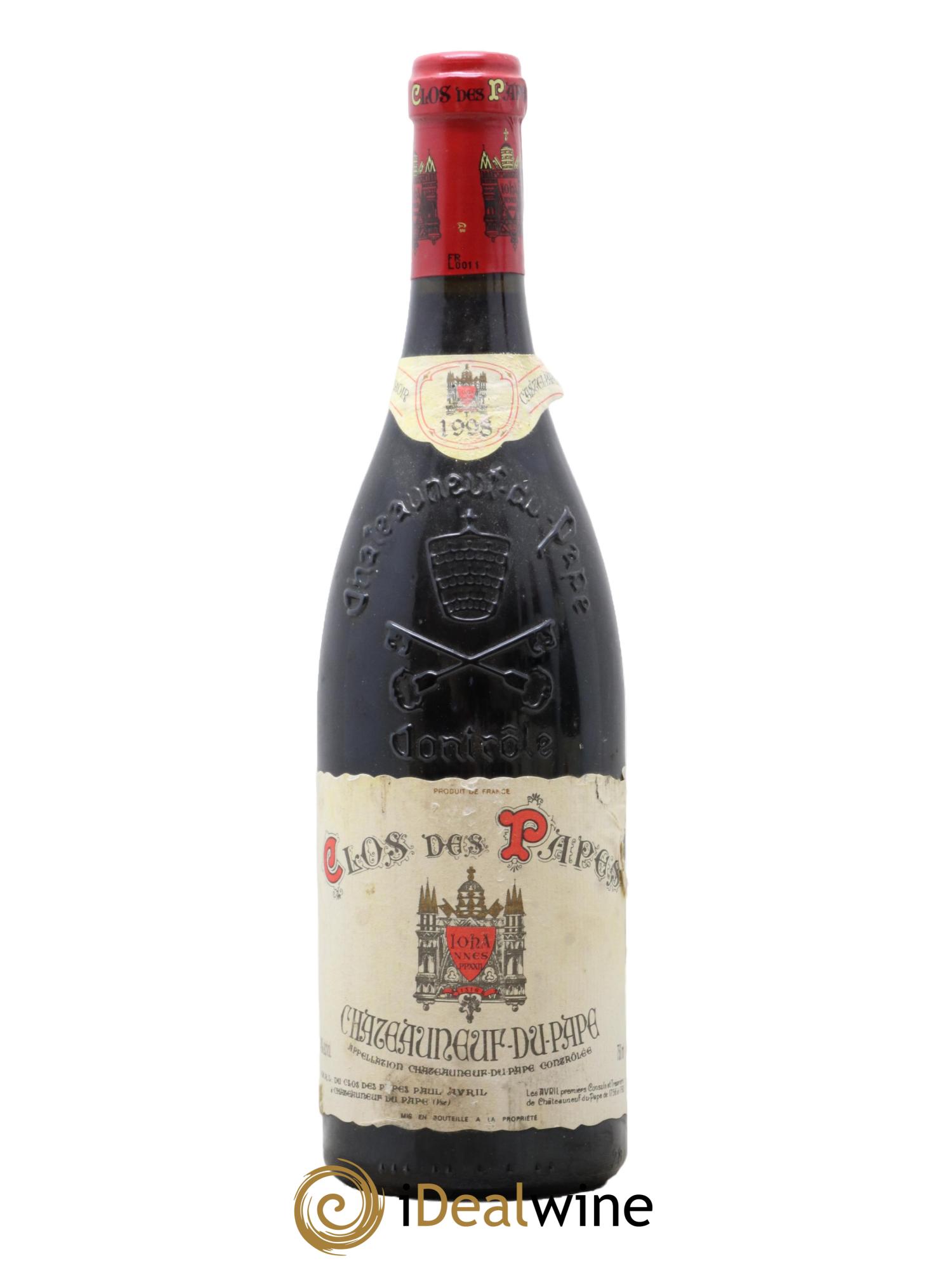 Châteauneuf-du-Pape Clos des Papes - Paul Avril 1998 - Lot de 1 bouteille - 0