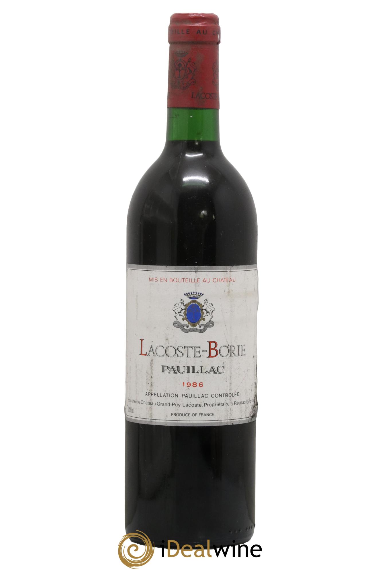 Lacoste Borie 1986 - Lot of 1 bottle - 0