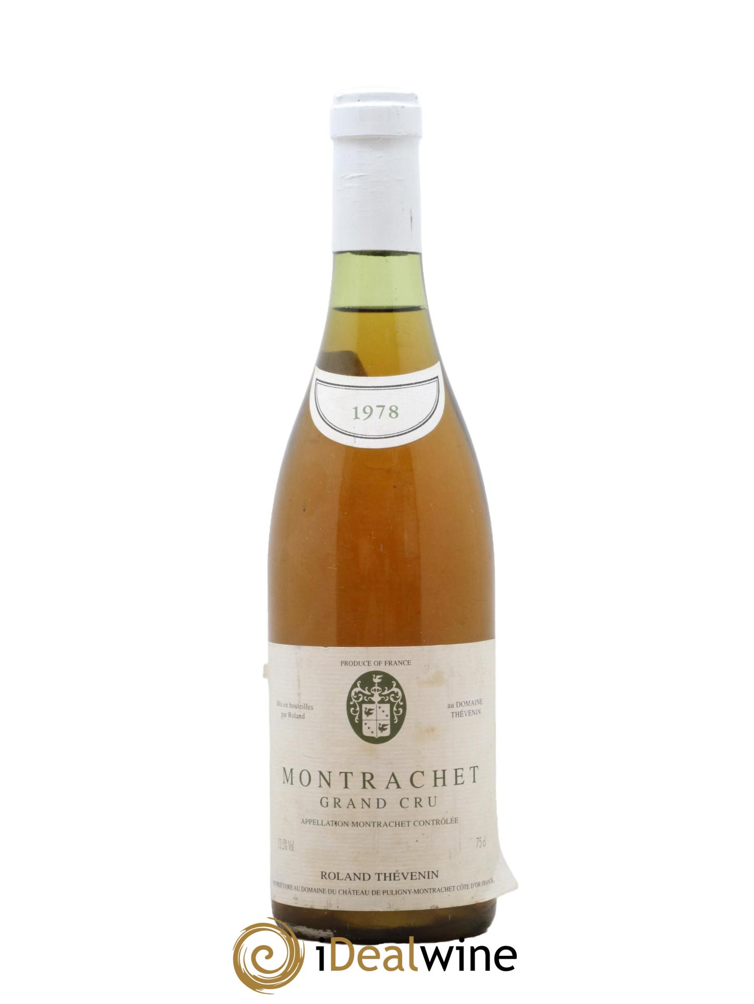 Montrachet Grand Cru Roland Thevenin 1978 - Lot de 1 bouteille - 0