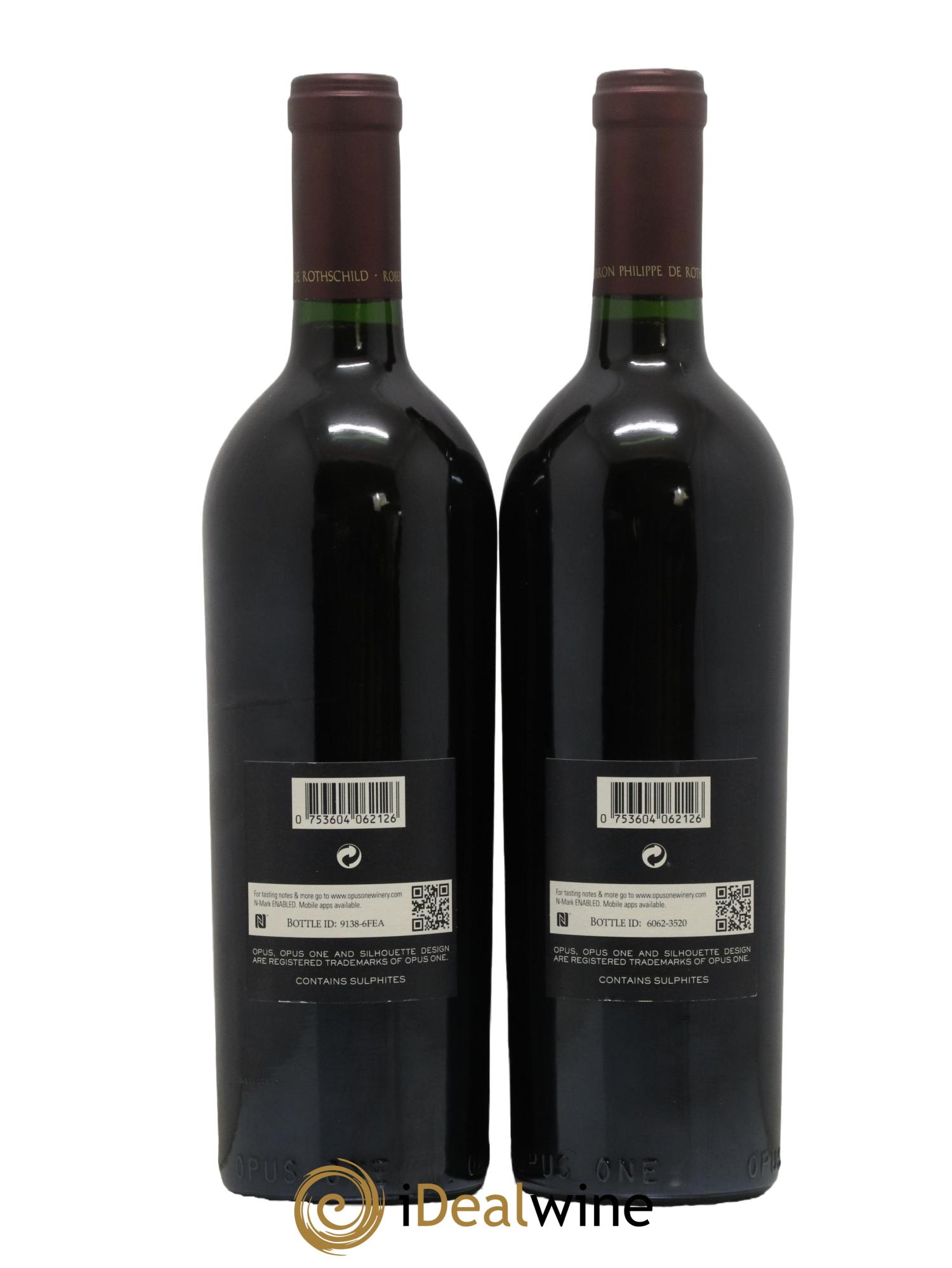 Napa Valley Opus One Robert Mondavi 2012 - Lot de 2 bouteilles - 1