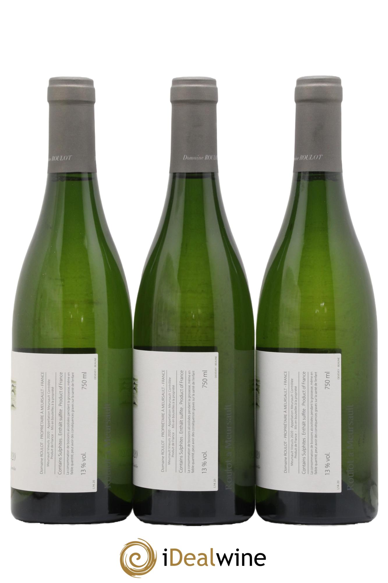 Meursault Les Vireuils Roulot (Domaine) 2020 - Lot de 3 bouteilles - 1