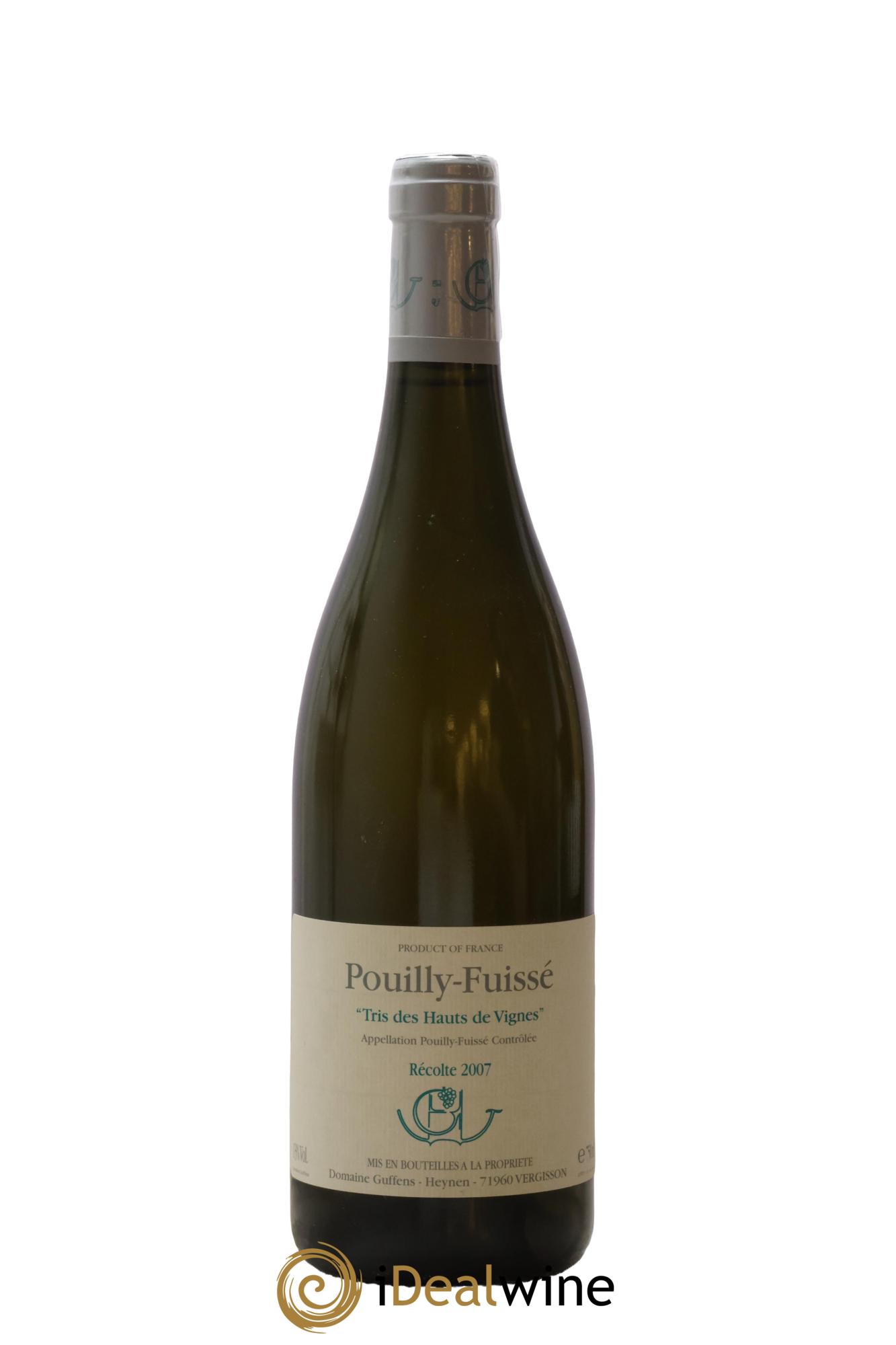 Pouilly-Fuissé Tris des Hauts des Vignes Guffens-Heynen 2007 - Lot of 1 bottle - 0