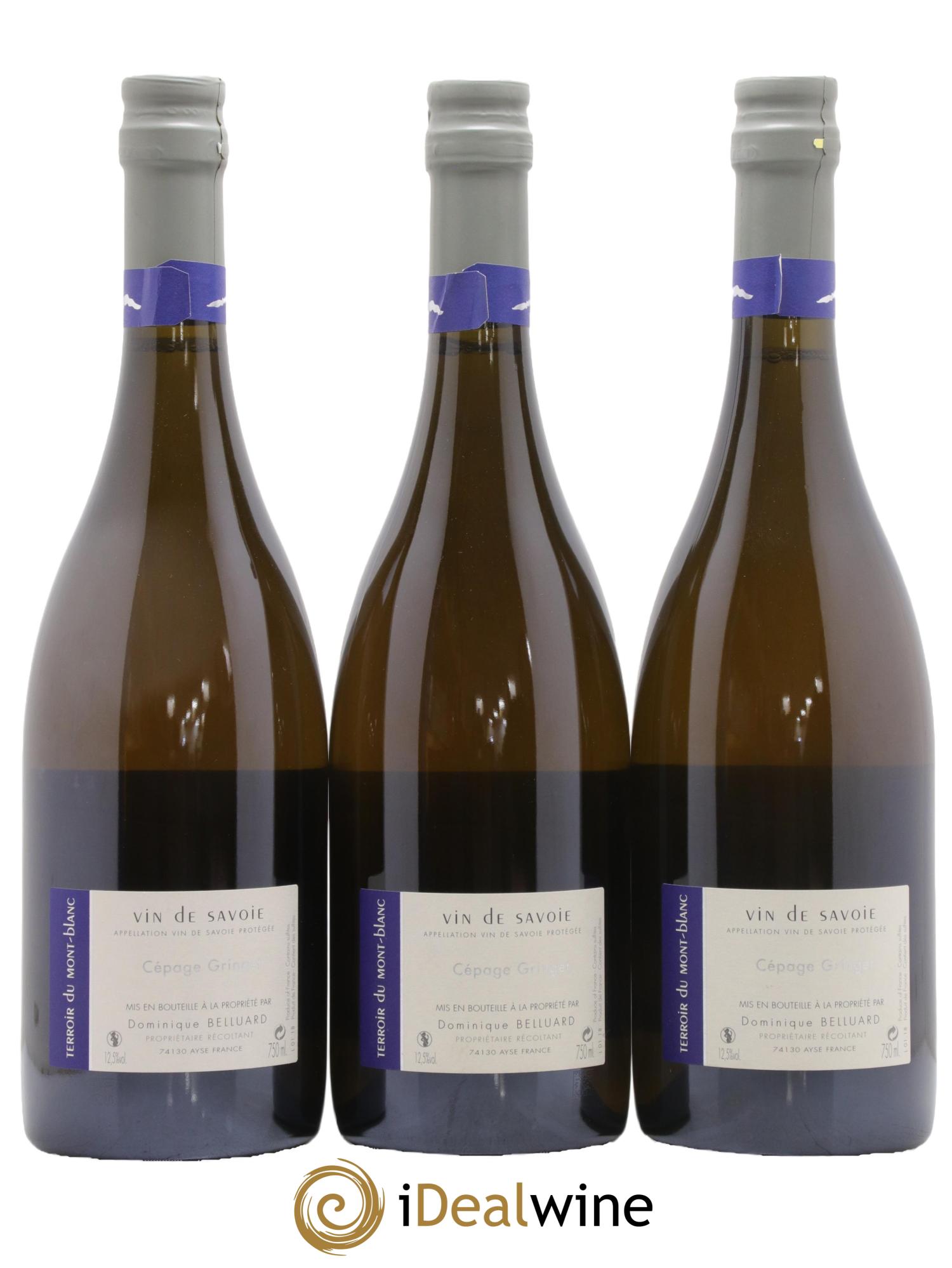Vin de Savoie Les Alpes Domaine Belluard 2018 - Lot de 3 bouteilles - 1
