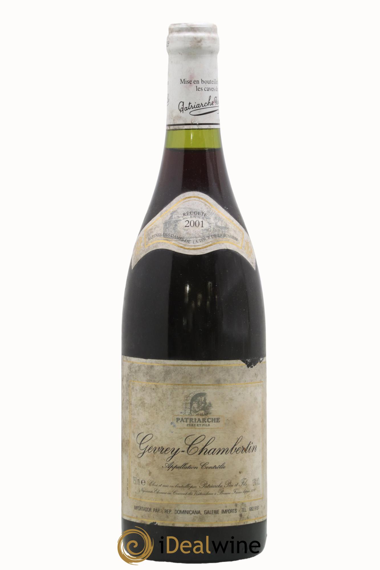 Gevrey-Chambertin Patriarche 2001 - Posten von 1 Flasche - 0