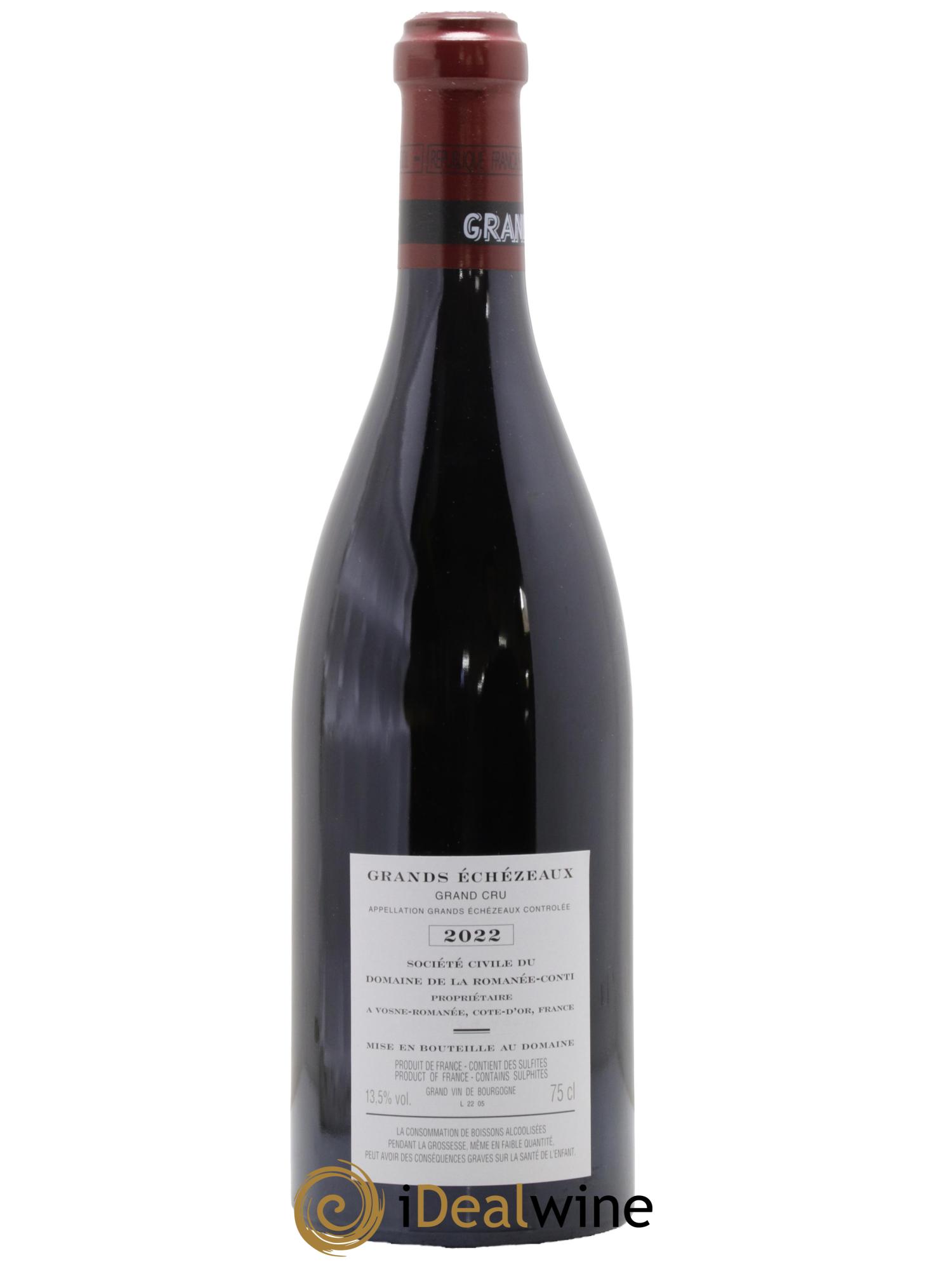 Grands-Echezeaux Grand Cru Domaine de la Romanée-Conti  2022 - Posten von 1 Flasche - 1