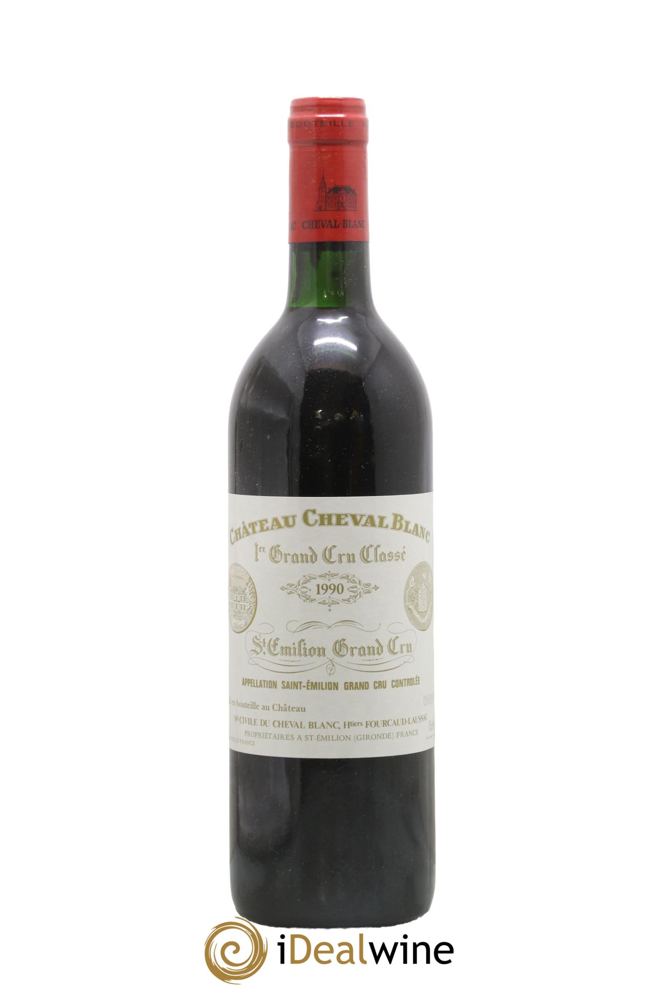 Château Cheval Blanc 1er Grand Cru Classé A 1990 - Lot de 1 bouteille - 0
