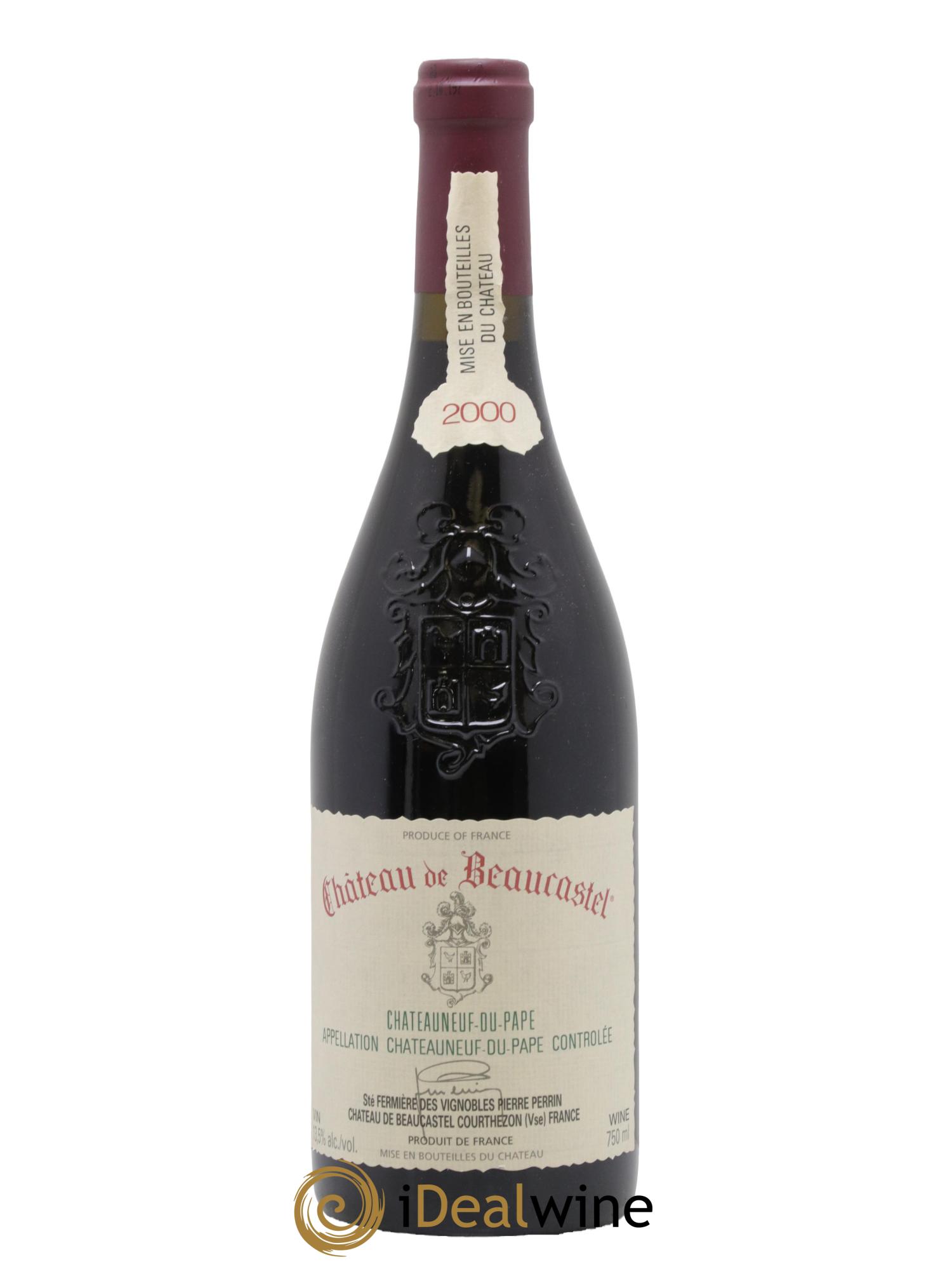 Châteauneuf-du-Pape Château de Beaucastel Famille Perrin 2000 - Lot de 1 bouteille - 0