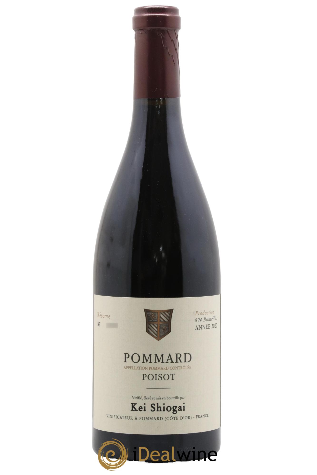 Pommard Poisot Kei Shiogai 2020 - Lot de 1 bouteille - 0