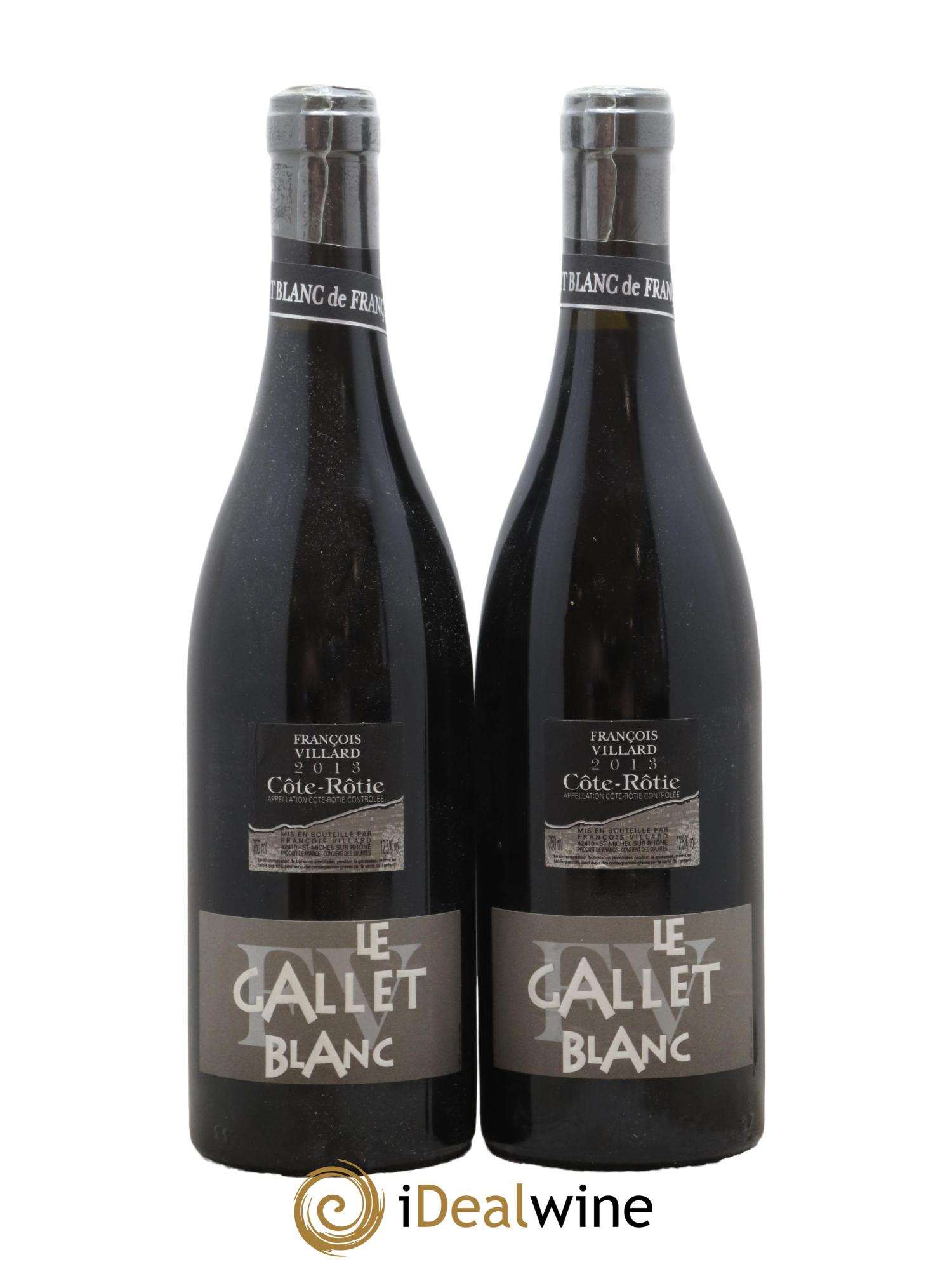 Côte-Rôtie Le Gallet Blanc François Villard 2013 - Lot de 2 bouteilles - 0