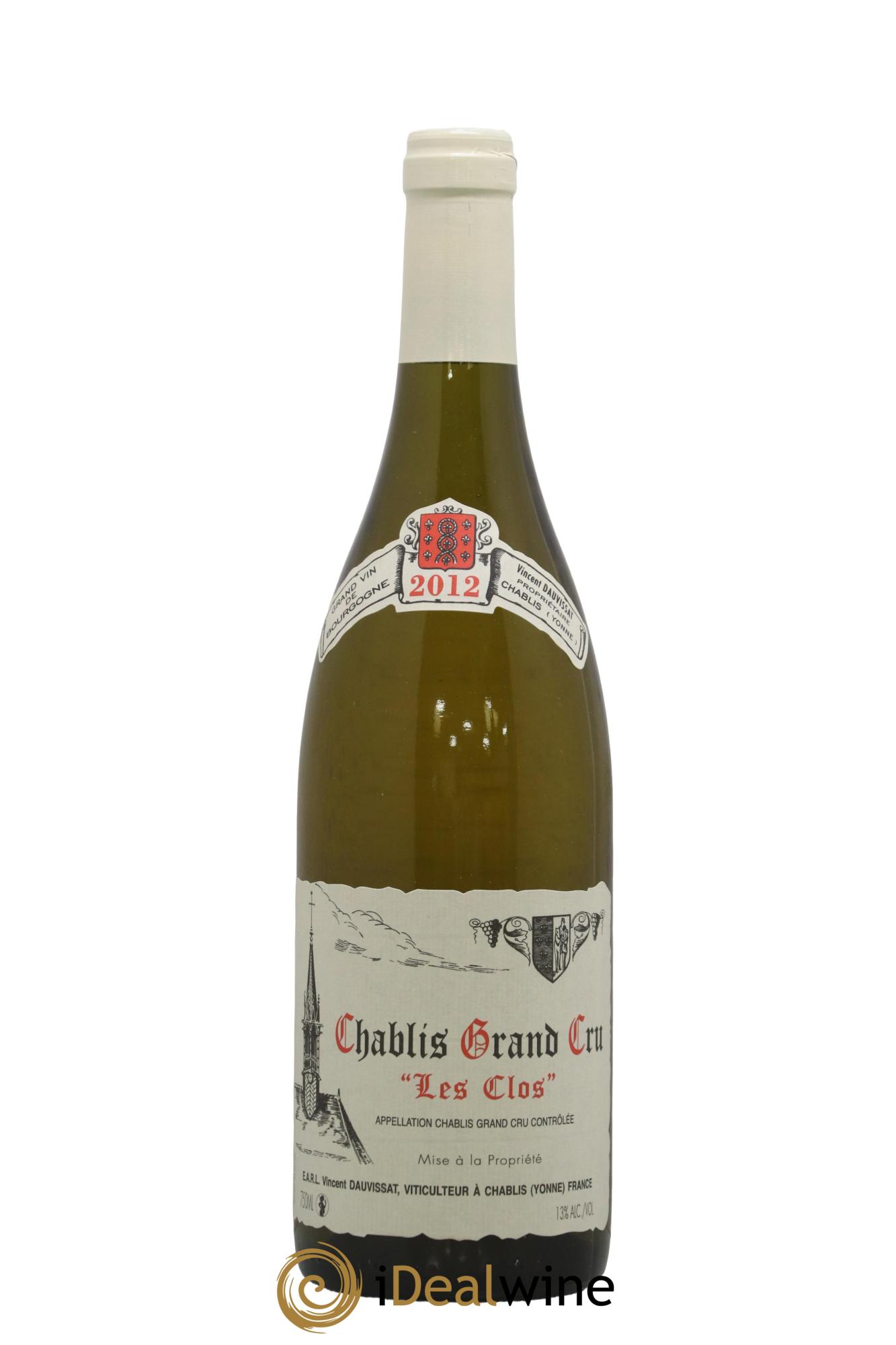 Chablis Grand Cru Les Clos Vincent Dauvissat (Domaine) 2012 - Lot of 1 bottle - 0