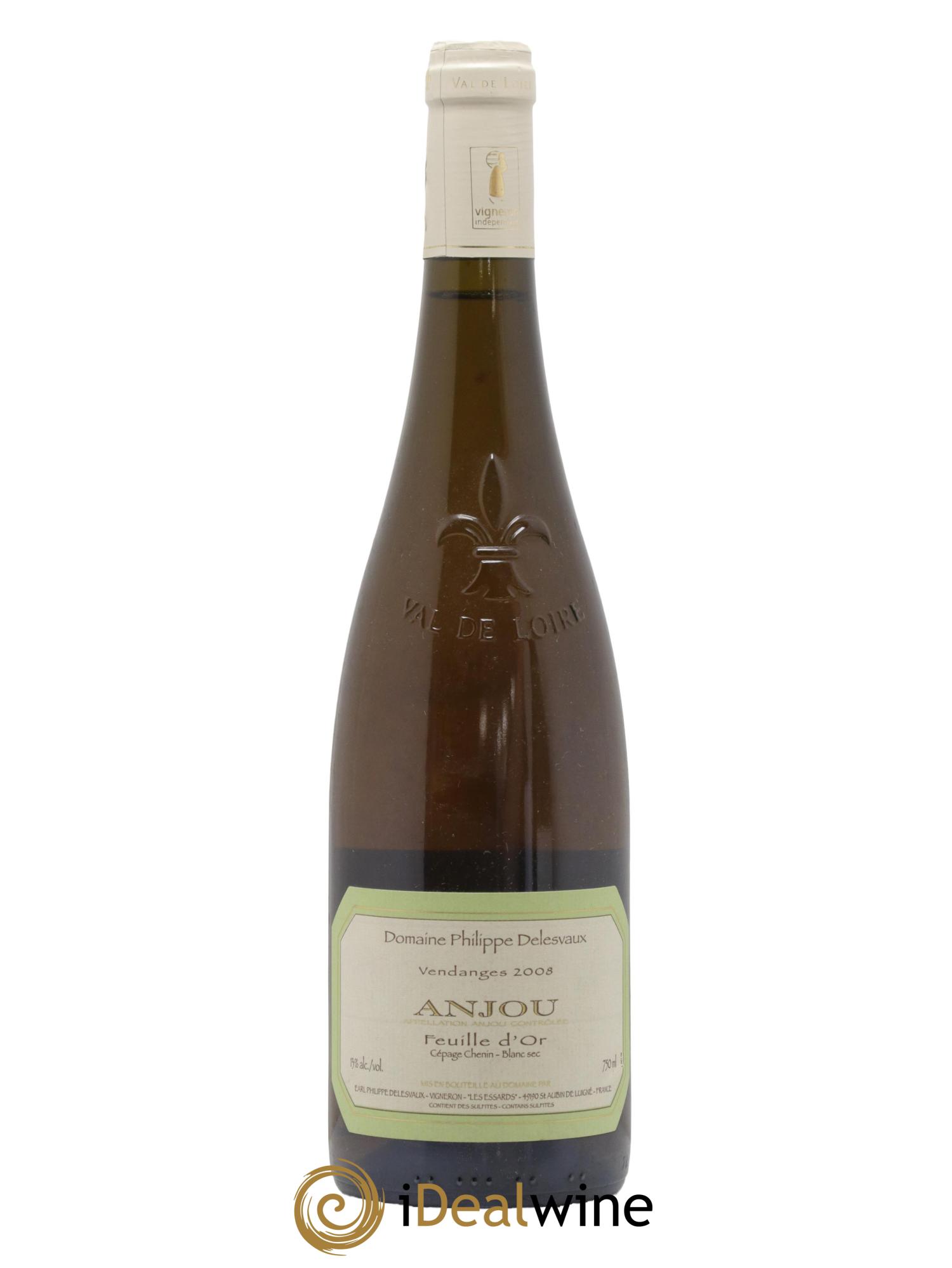 Anjou Feuille d'Or sec Philippe Delesvaux 2009 - Lot de 1 bouteille - 0