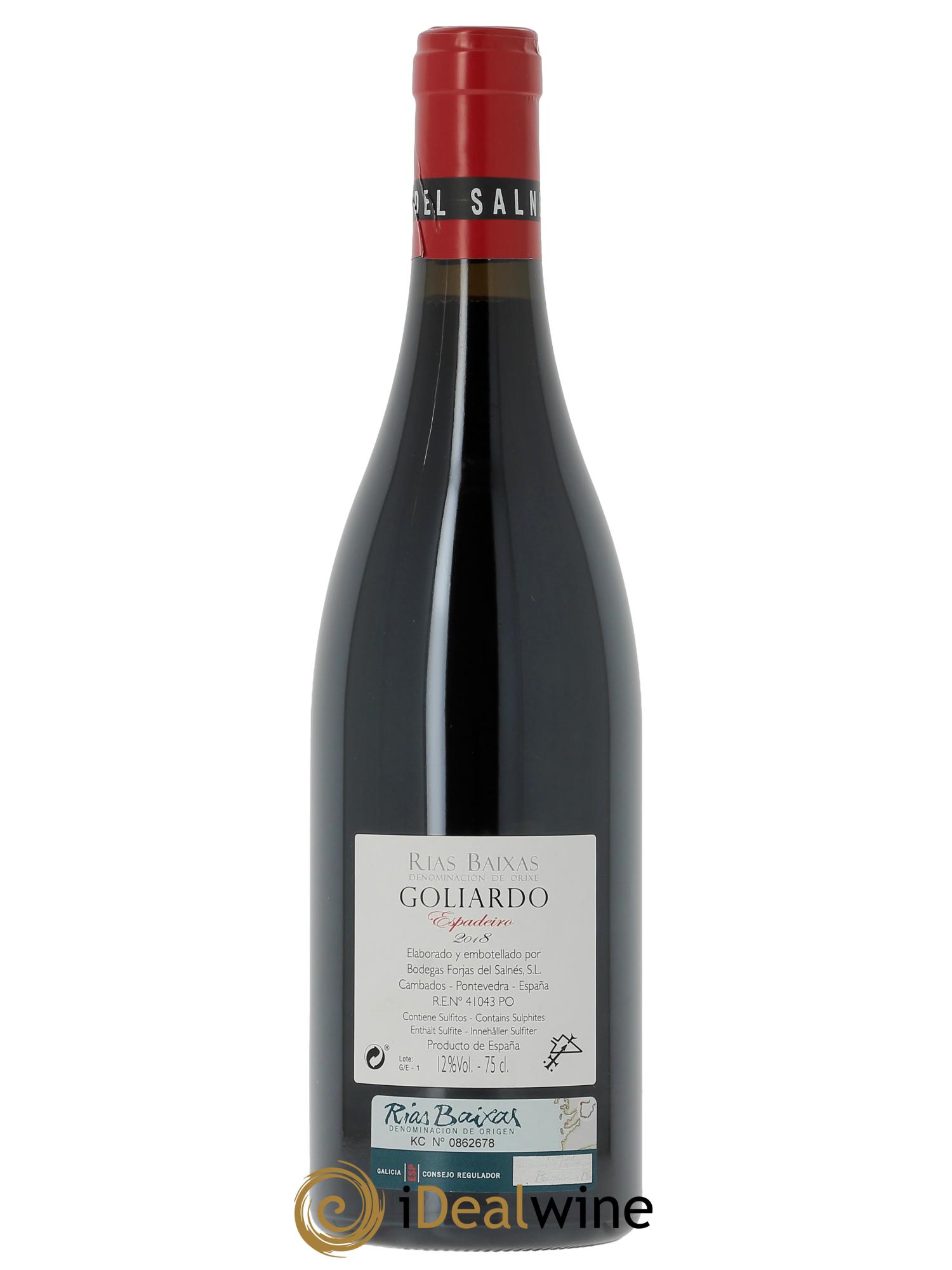Rias Baixas DO Forjas del Salnés Goliardo Espadeiro 2018 - Posten von 1 Flasche - 1
