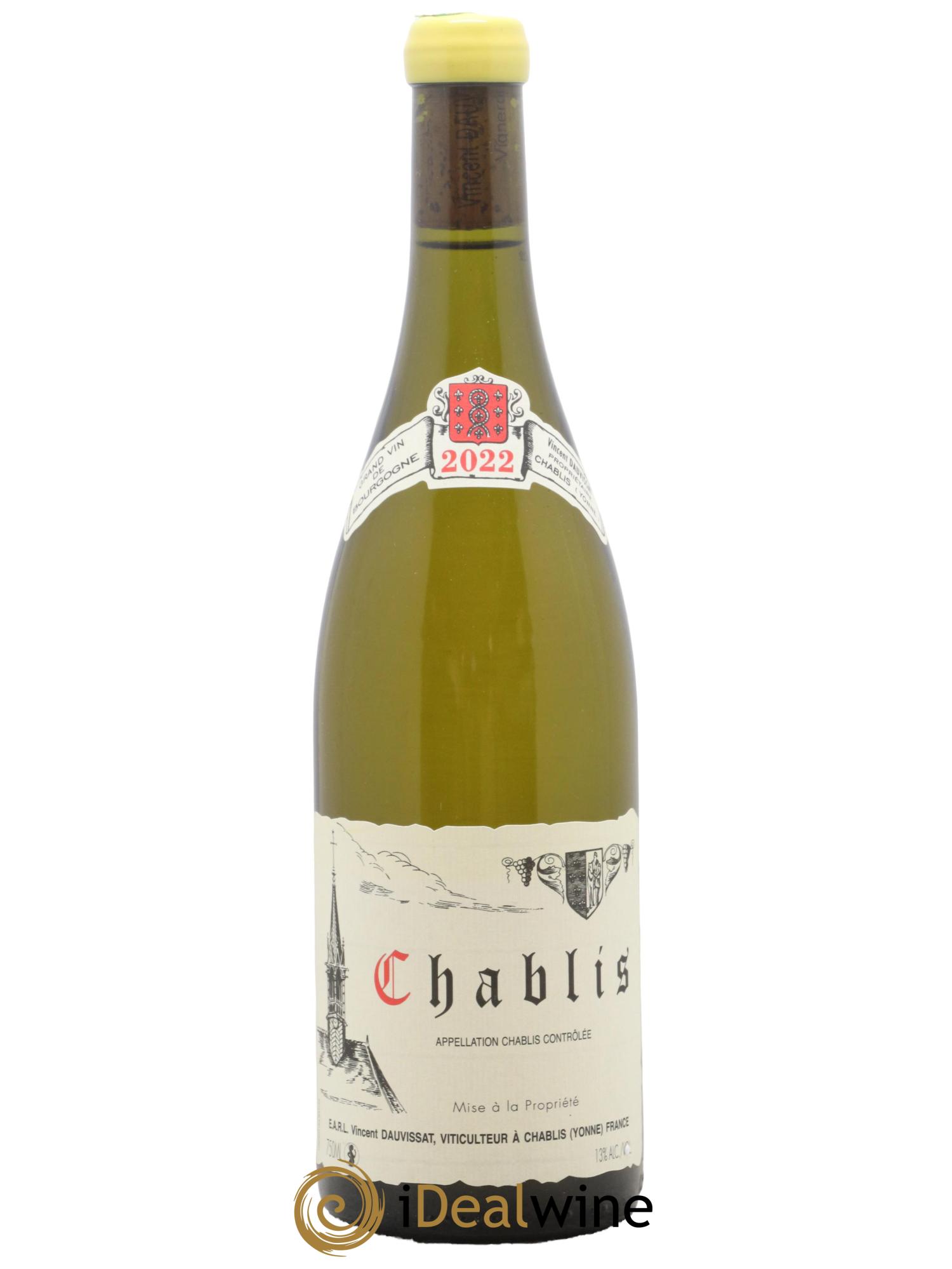Chablis Vincent Dauvissat (Domaine) 2022 - Lot de 1 bouteille - 0
