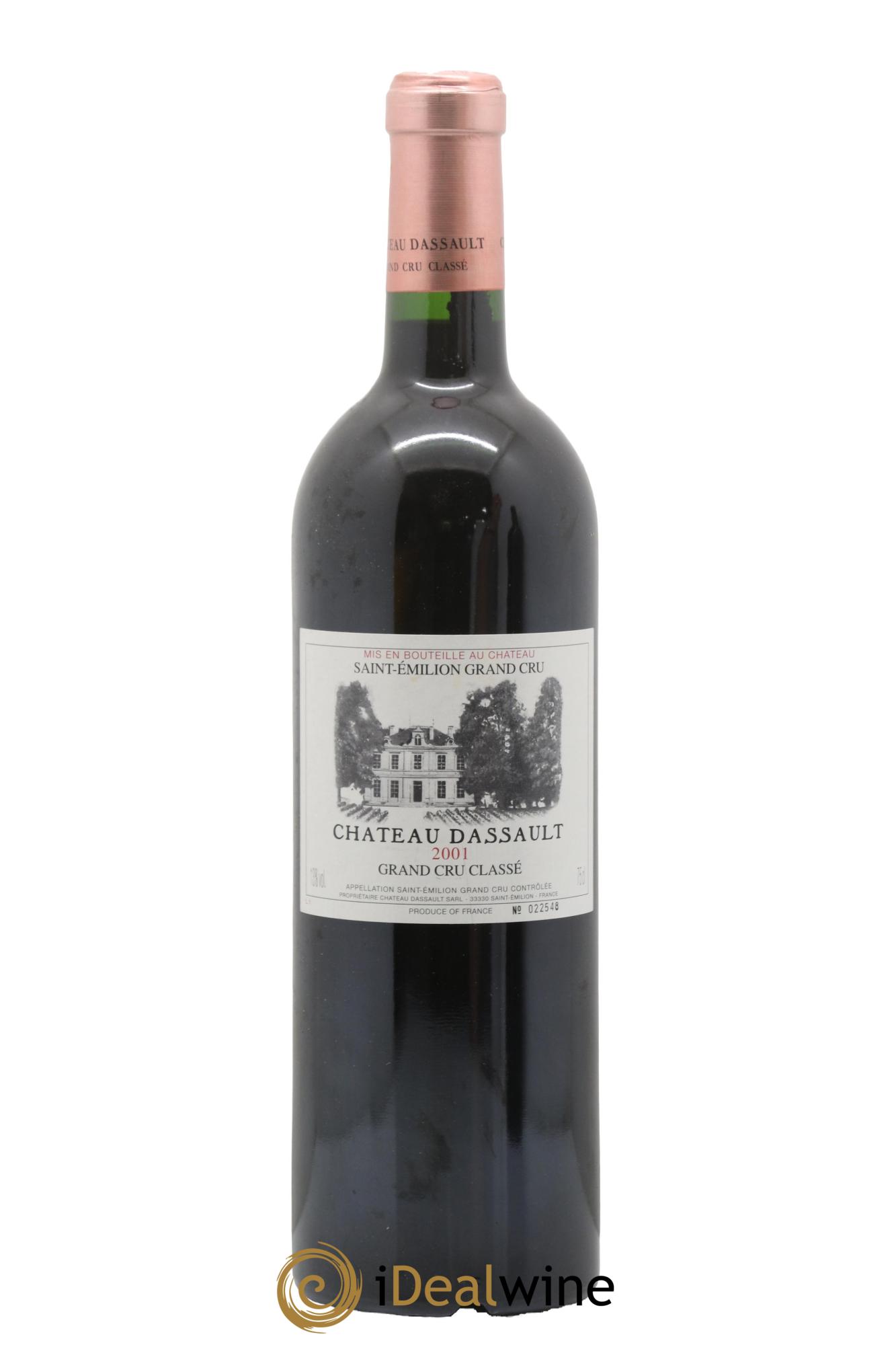 Château Dassault Grand Cru Classé 2001 - Lot de 1 bouteille - 0