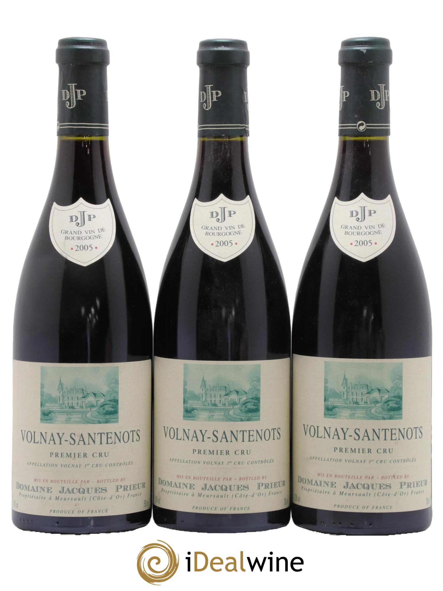 Volnay 1er Cru Santenots Jacques Prieur (Domaine) 2005 - Lot de 3 bouteilles - 0